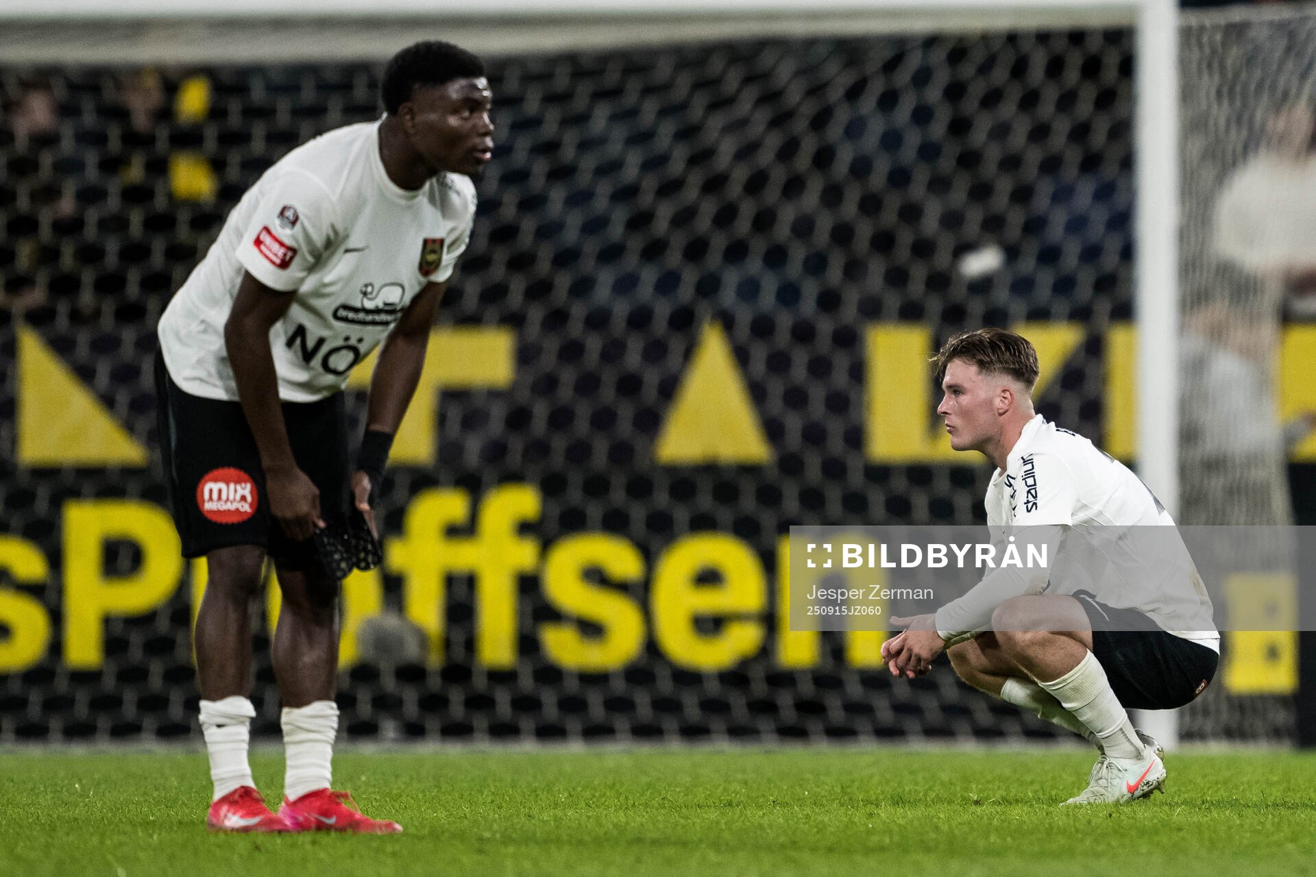Brommapojkarnas Kaare Brøckner Barslund  deppar