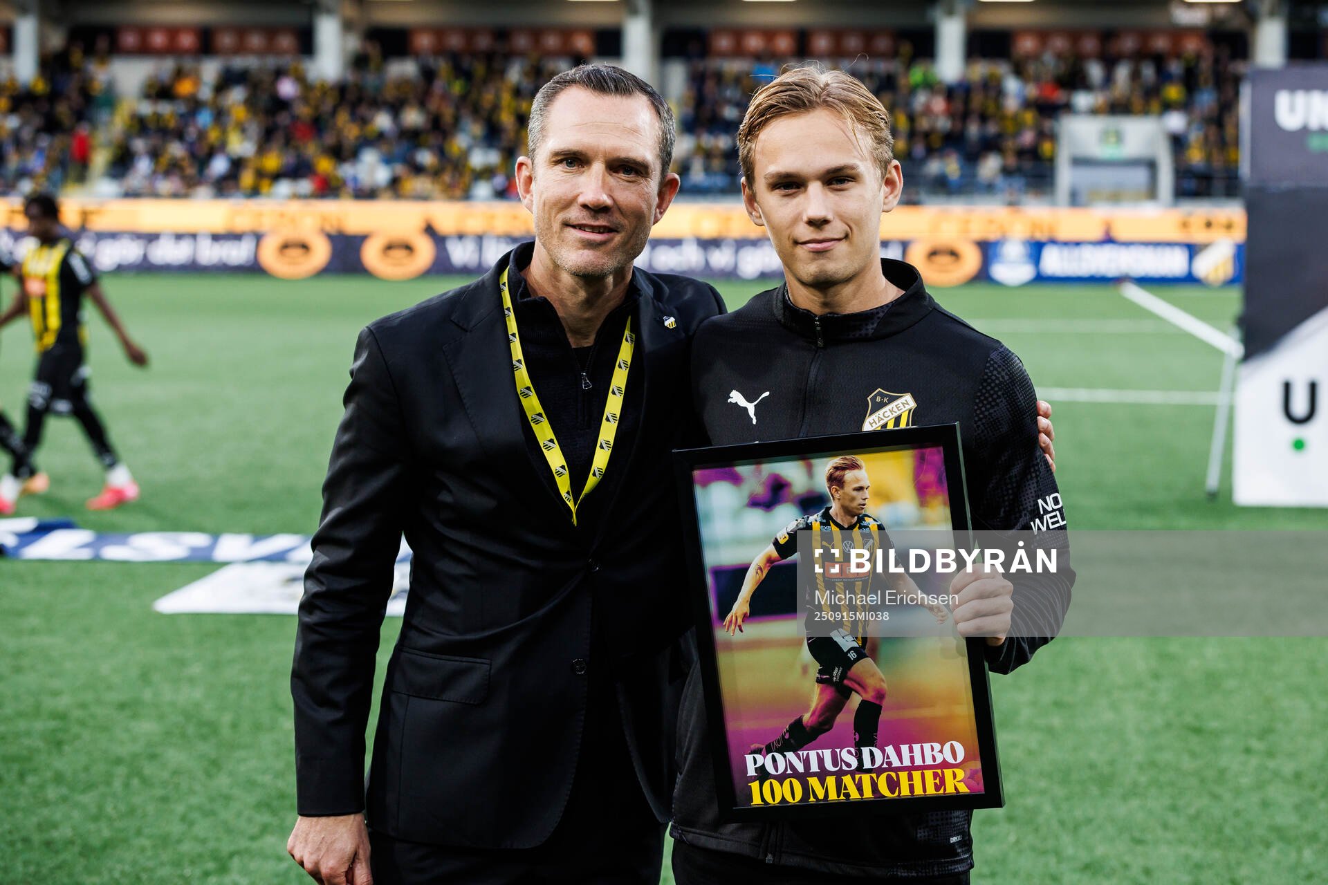 Häckens fotbollschef och Pontus Dahbo