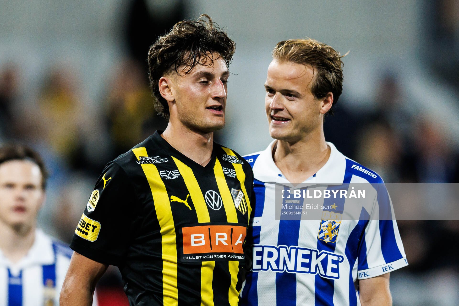 Häckens Silas Andersen och IFK Göteborgs August Erlingmark