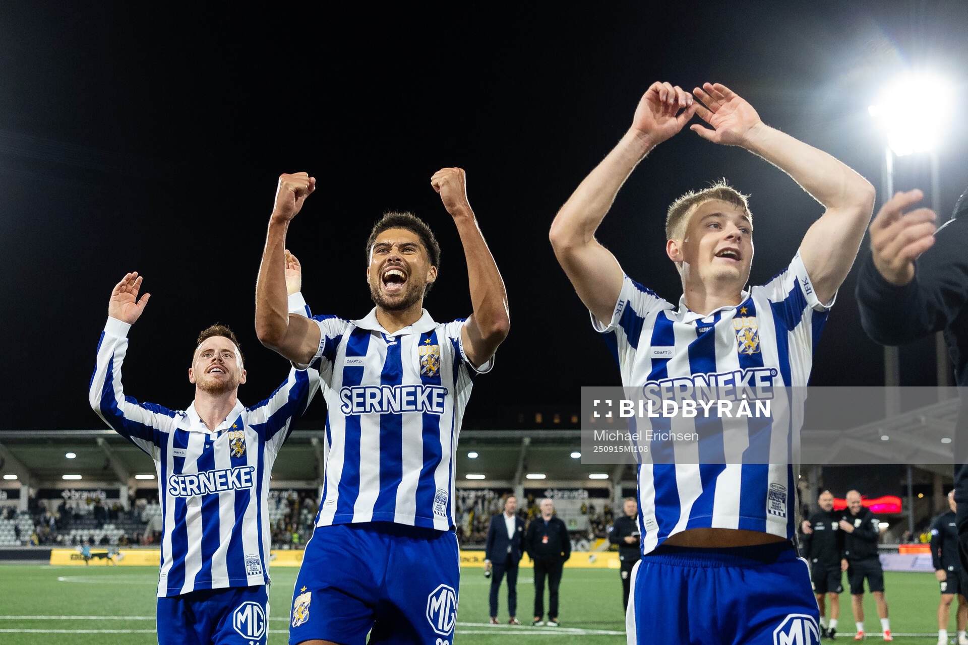 IFK Göteborgs Tobias Heintz, Thomas Santos och David Kruse