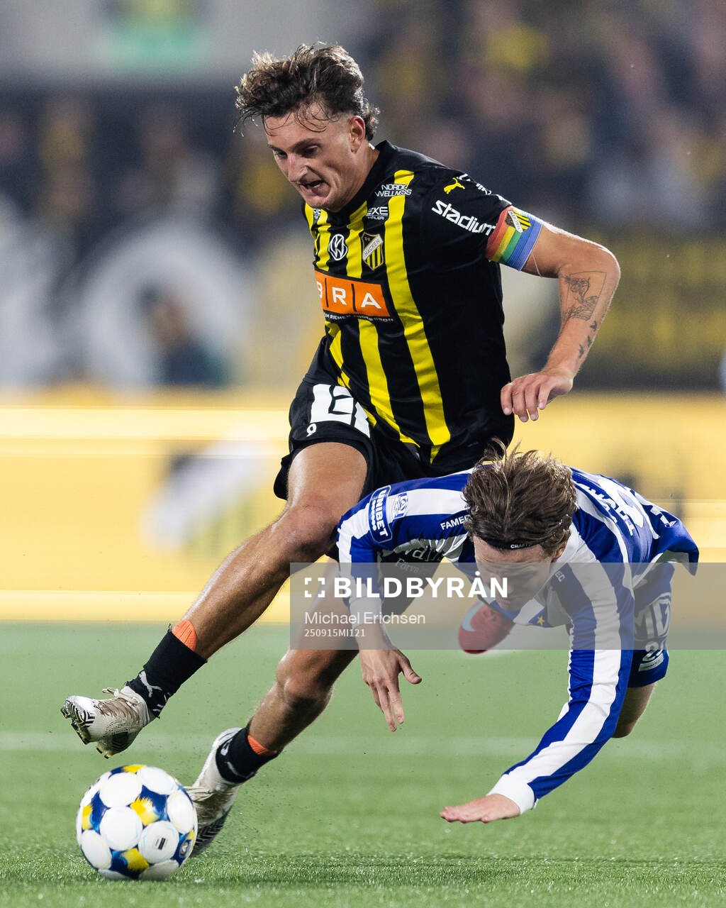 Häckens Silas Andersen och IFK Göteborgs Kolbeinn