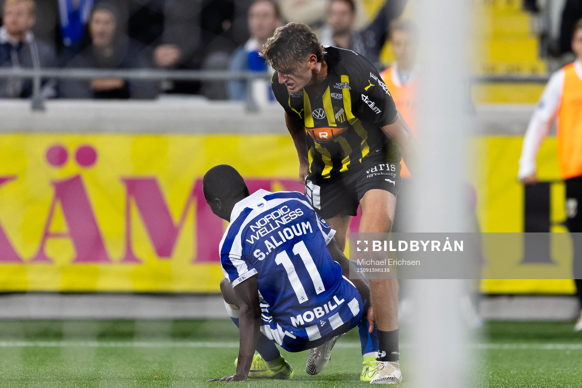 IFK Göteborgs Saidou Alioum Moubarak och Häckens Silas
