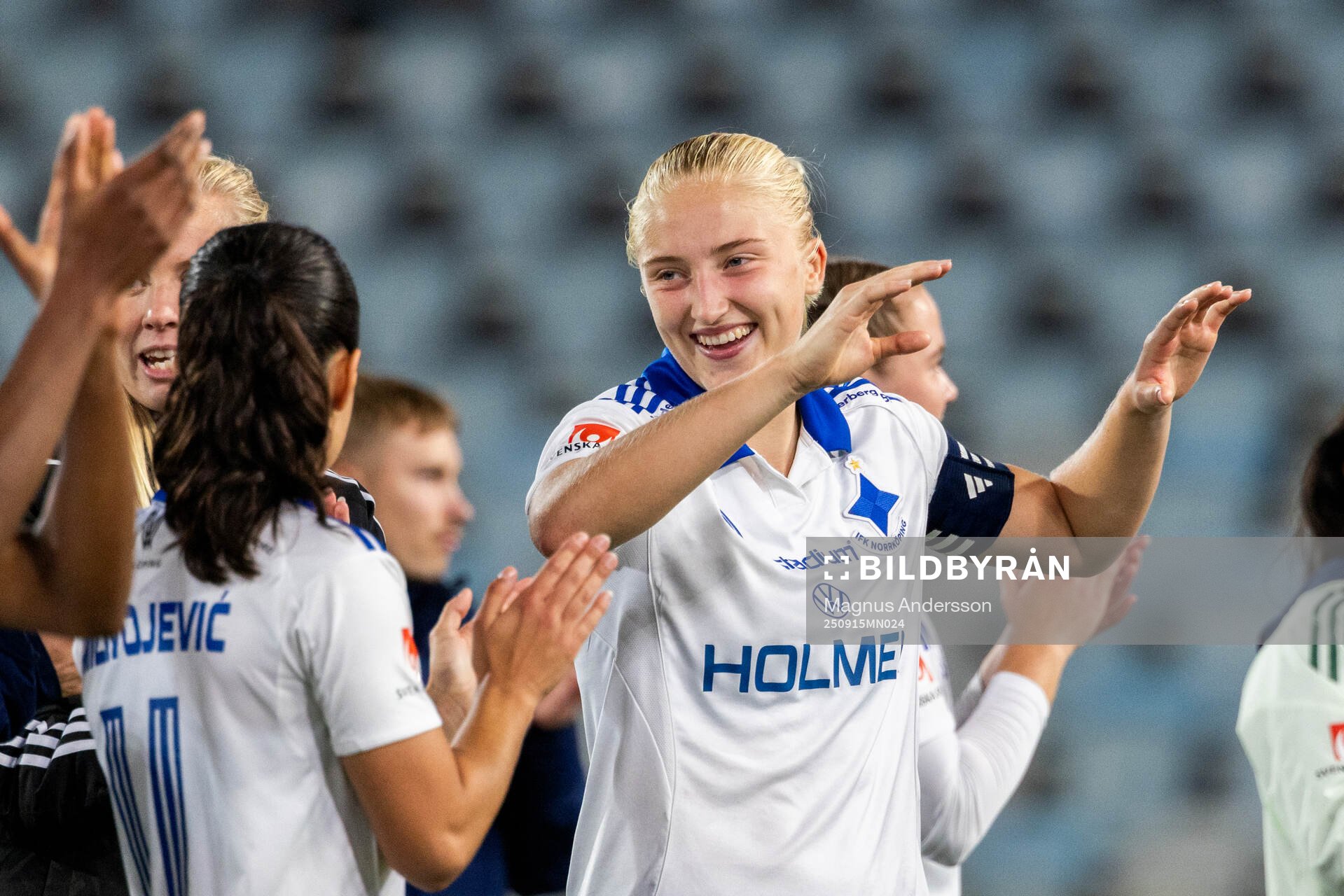 IFK Norrköpings Wilma Leidhammar jublar
