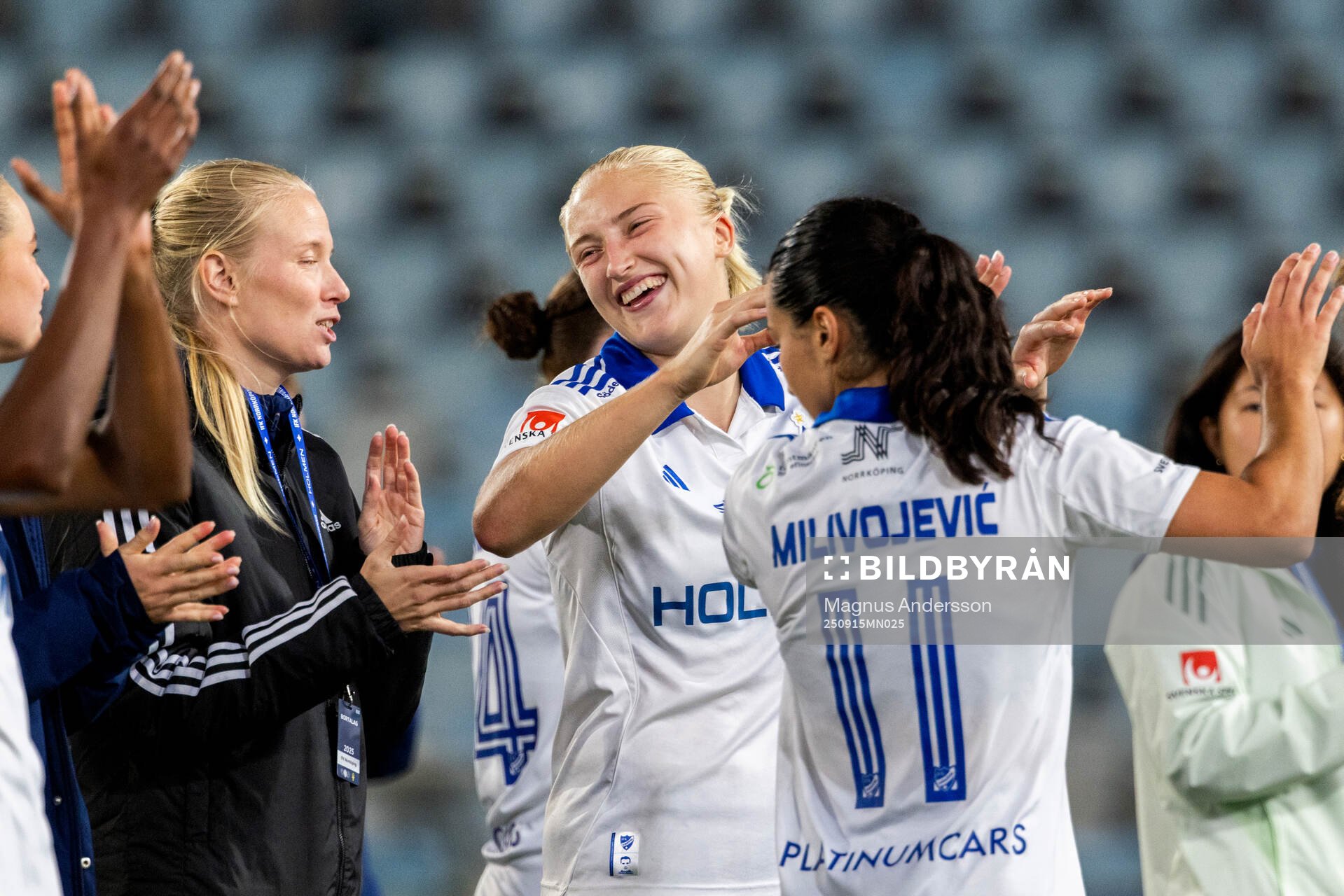 IFK Norrköpings Wilma Leidhammar jublar
