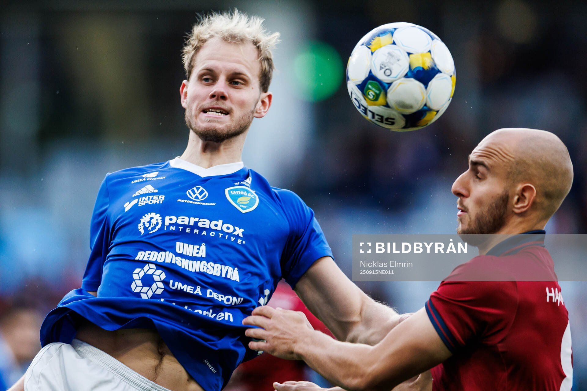 Umeå FCs Eythor Martin Björgolfsson och Örgrytes Amel