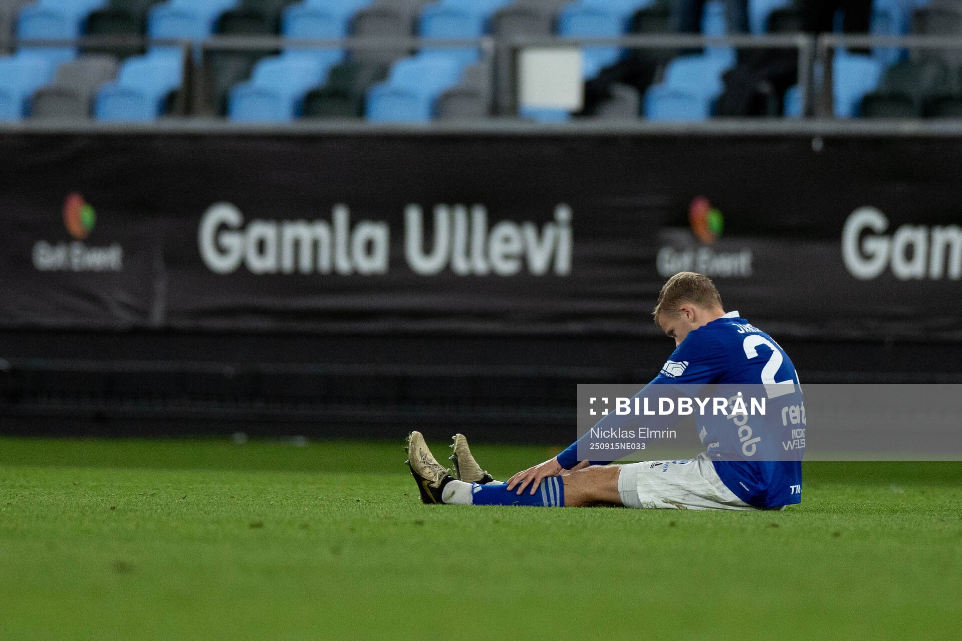 Umeå FCs Leo Frigell Jansson deppar