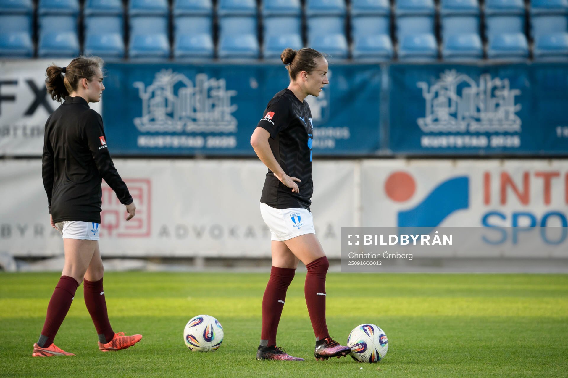 Malmö FFs Matilda Kristell och Anna Plantin