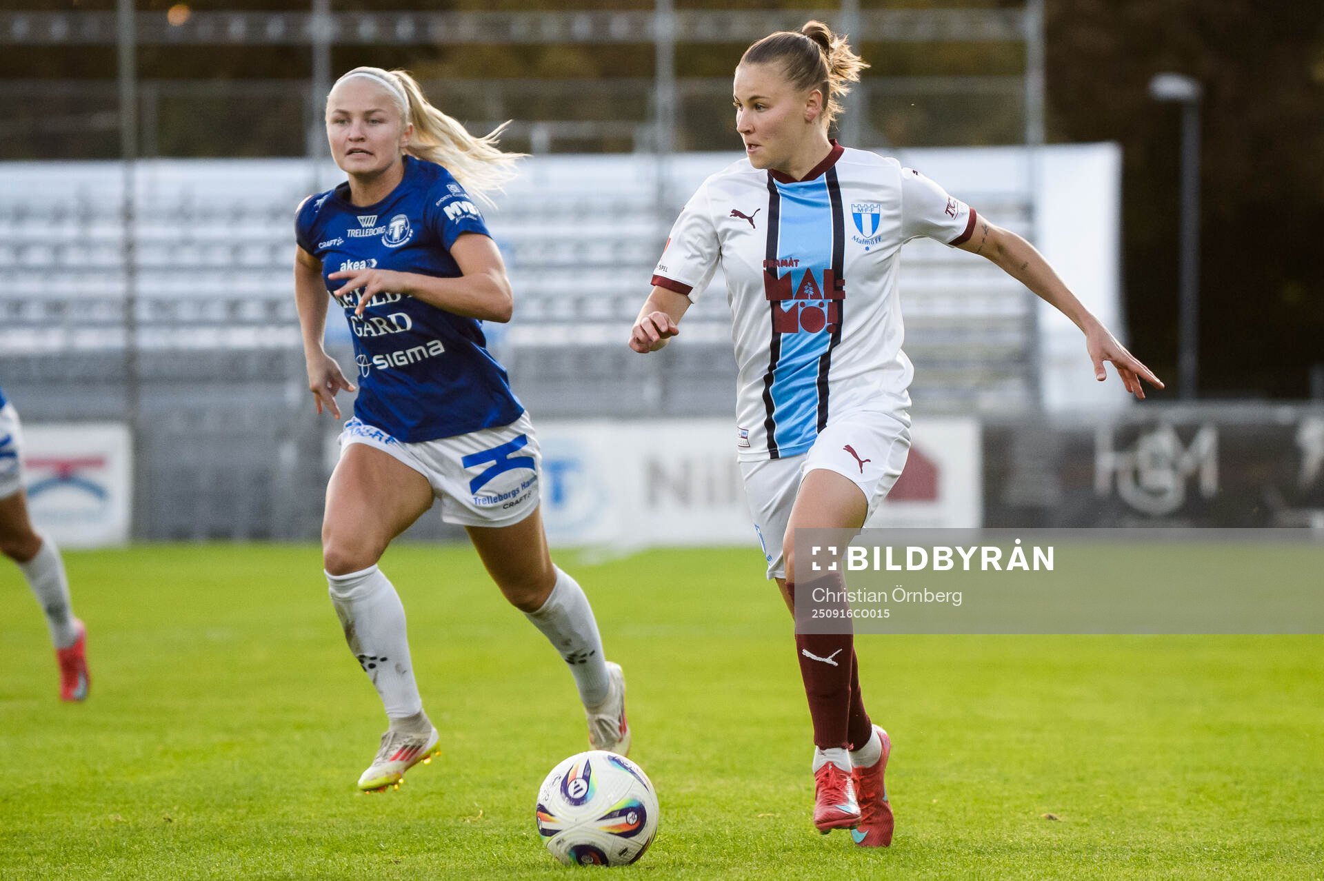 Trelleborgs Lova Sternfeldt och Malmö FFs Katariina Kosola
