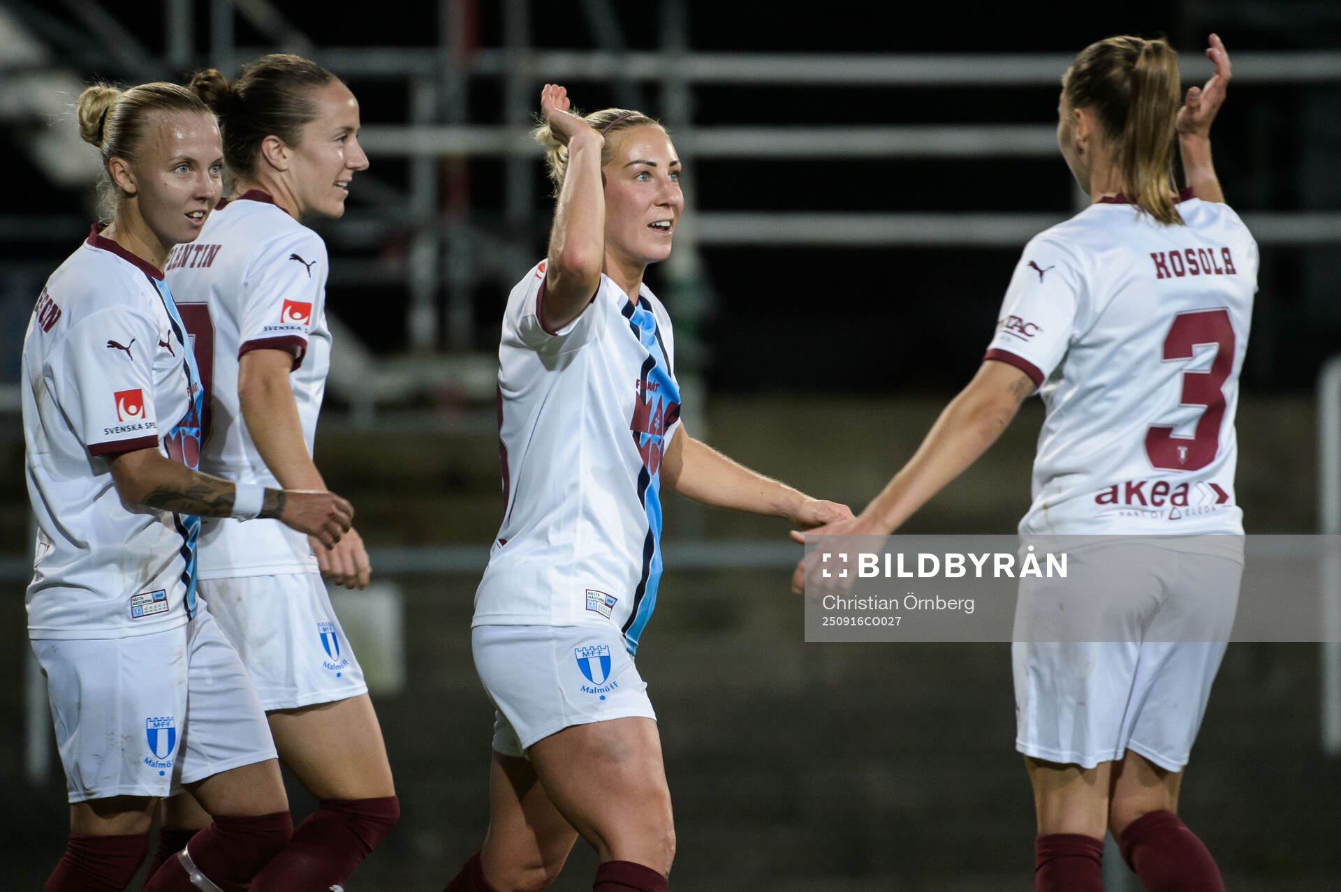 Malmö FFs Mia Persson jublar