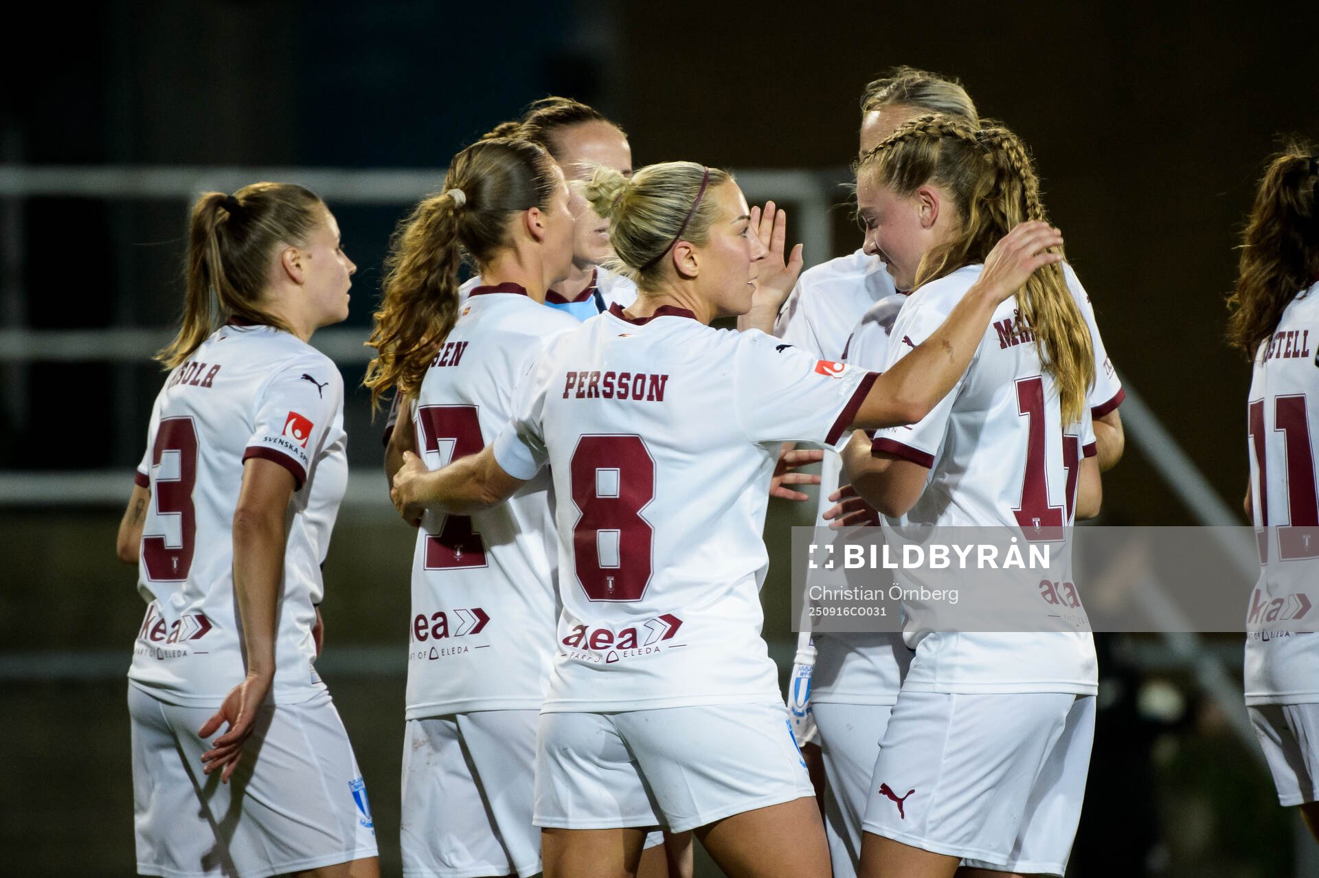 Malmö FFs Mia Persson jublar