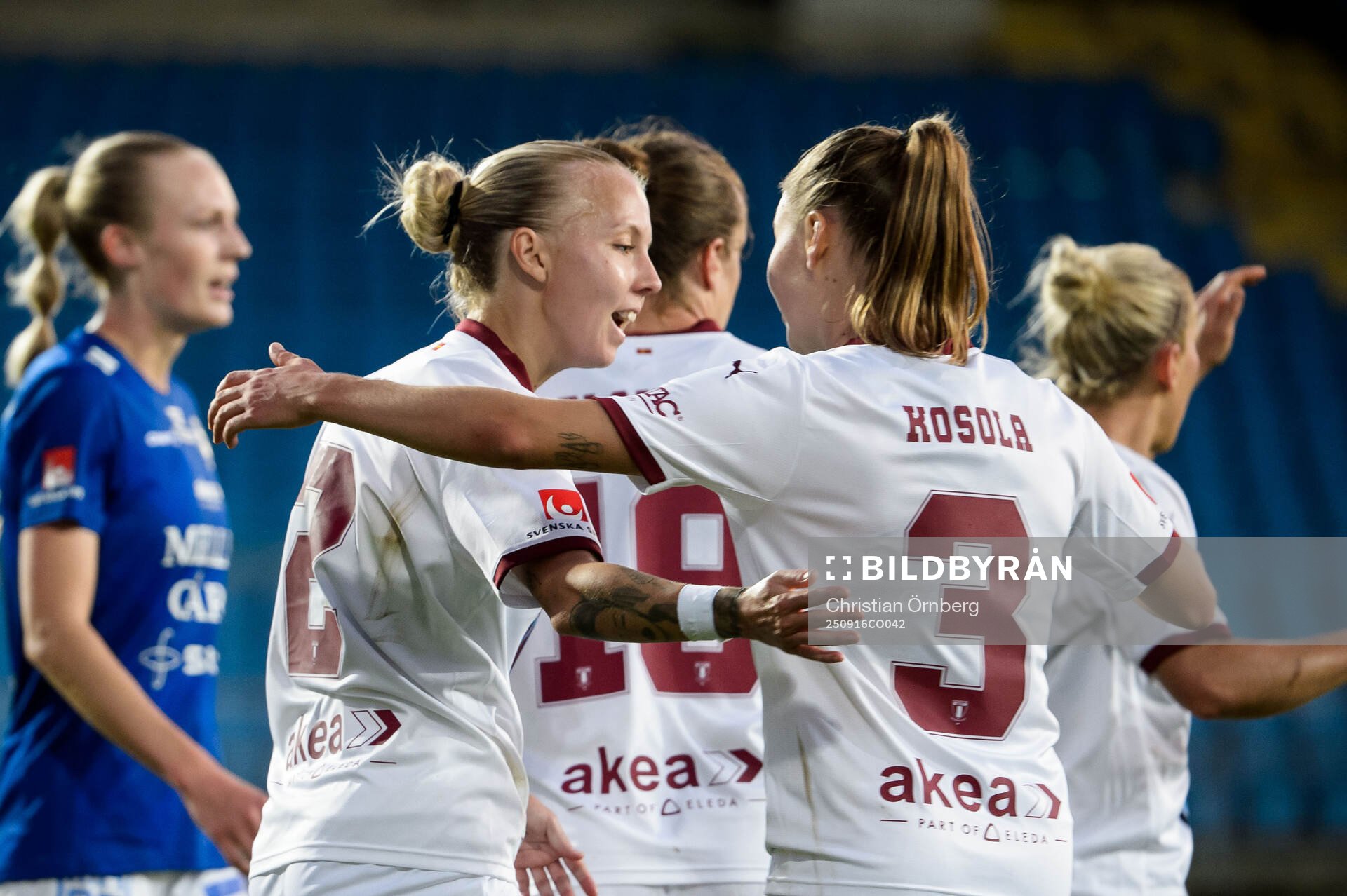 Malmö FFs Nathalie Hoff Persson och Katariina Kosola jublar