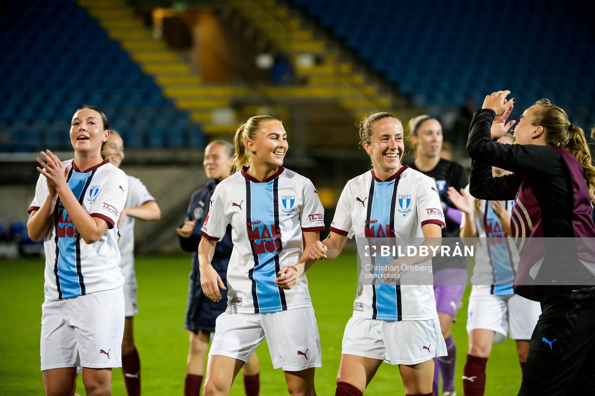 Malmö FFs spelare jublar