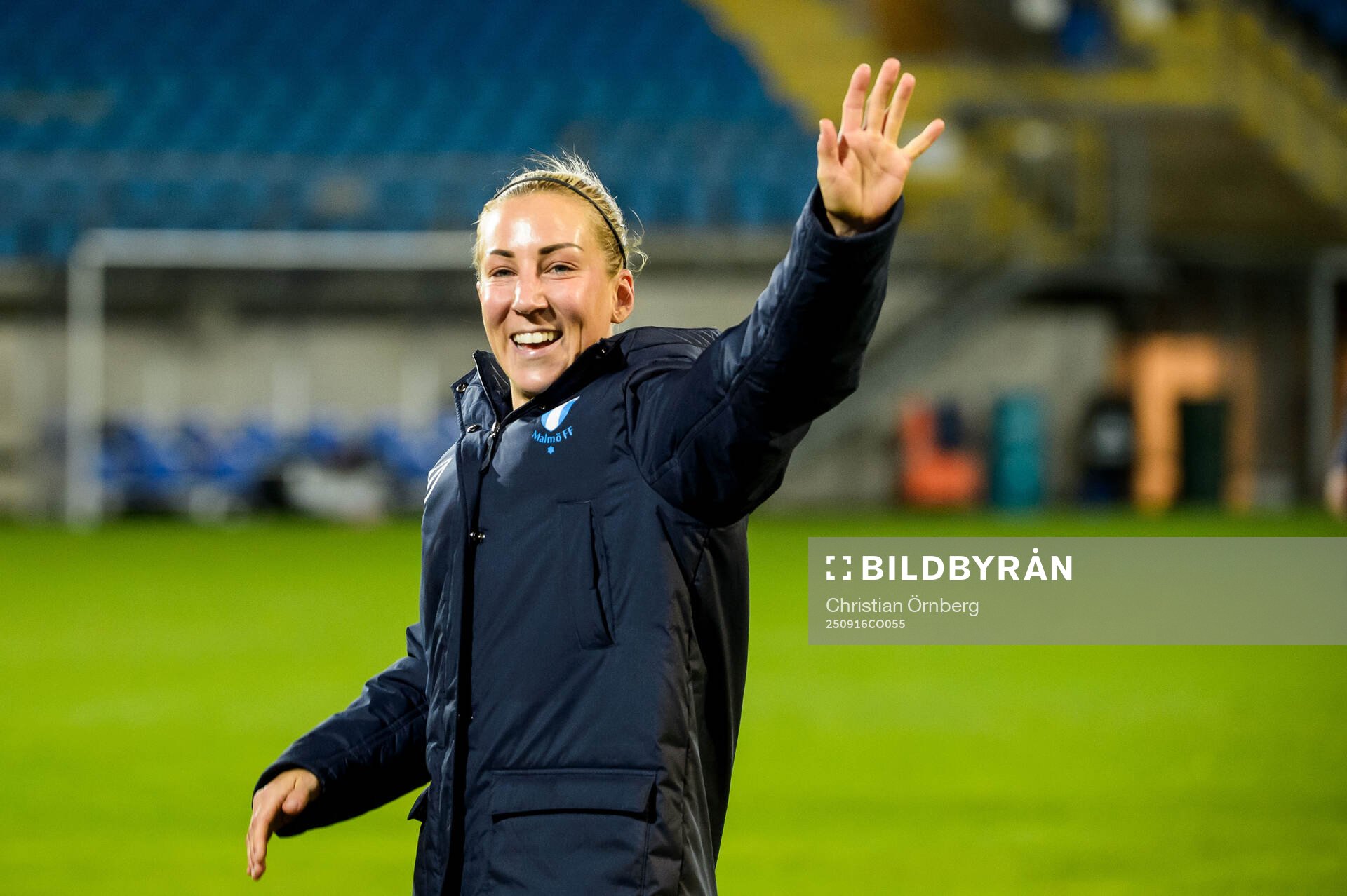 Malmö FFs Mia Persson jublar