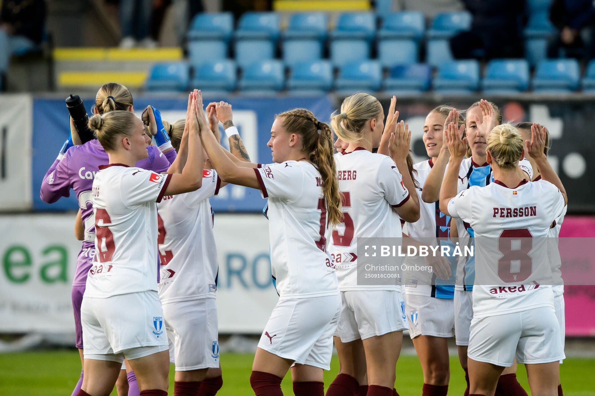 Malmö FFs spelare jublar
