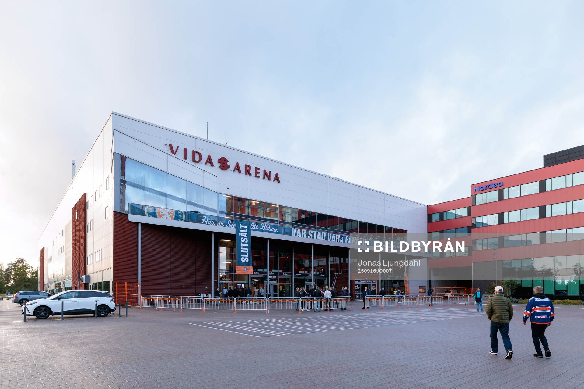 Exteriör vy av Vida arena