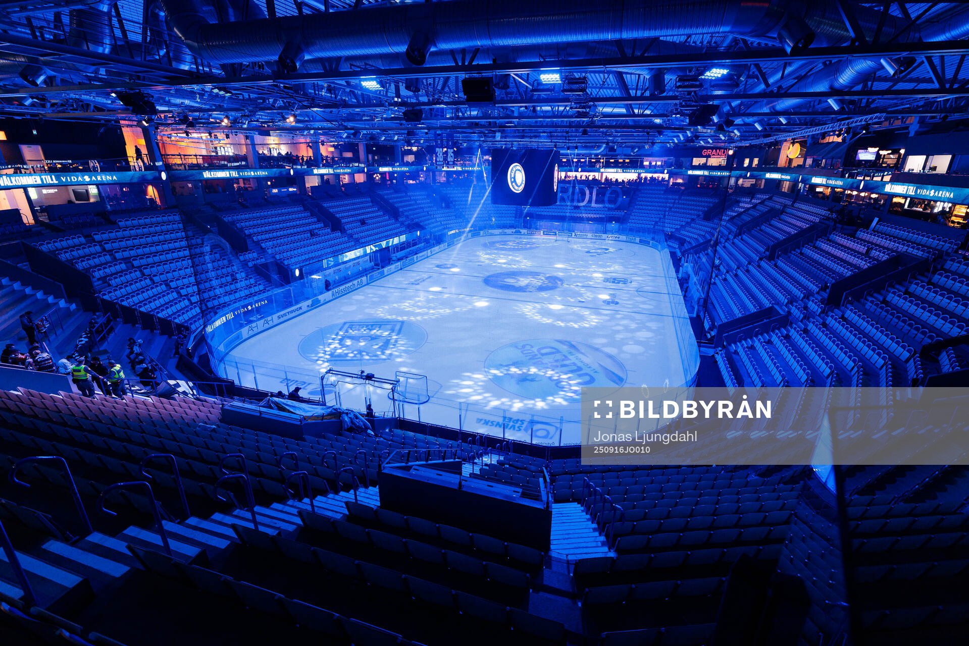 Interiör vy från Vida arena