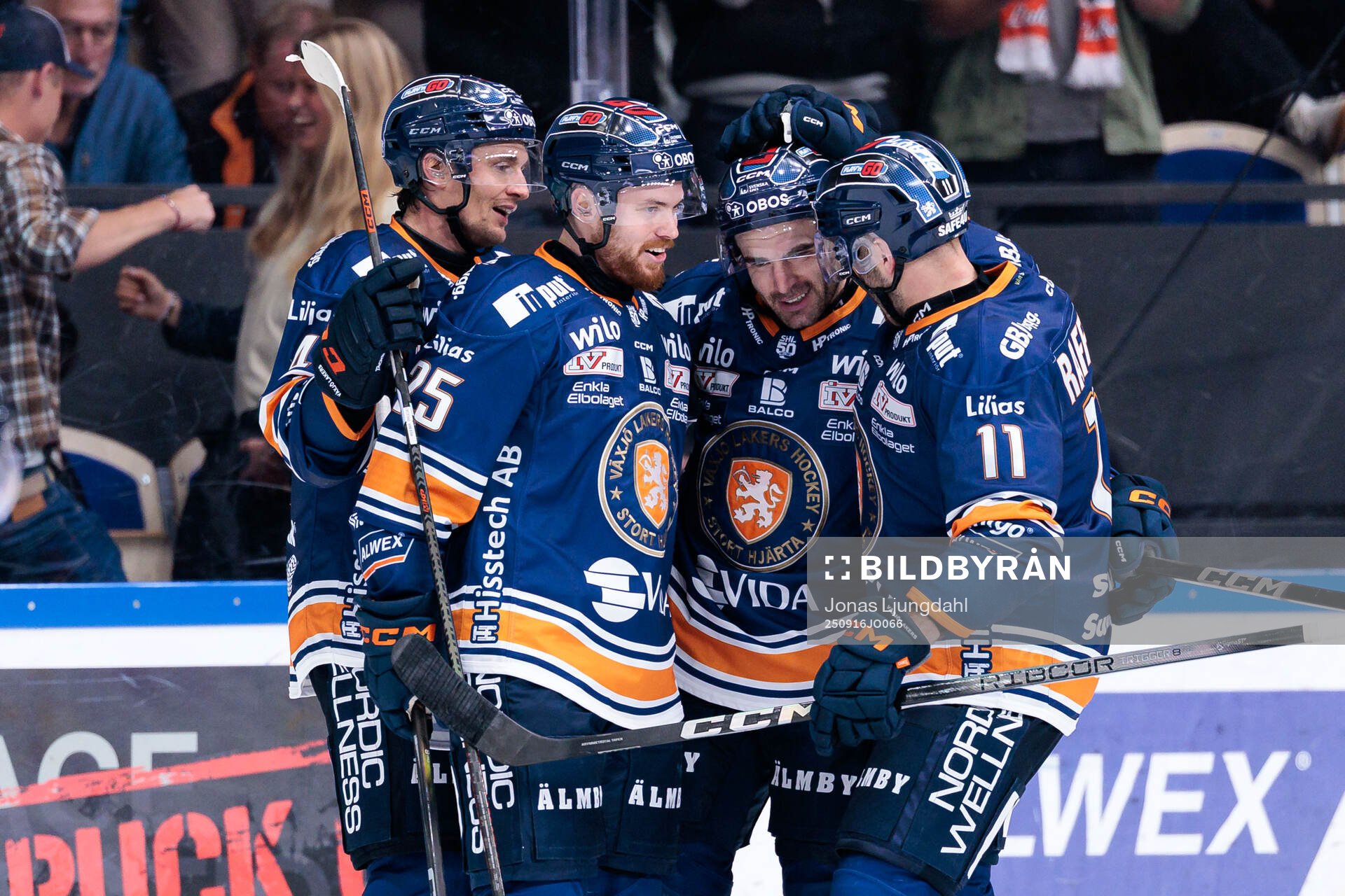 Växjös Keegan Lowe, Lucas Elvenes, Reid Gardiner och
