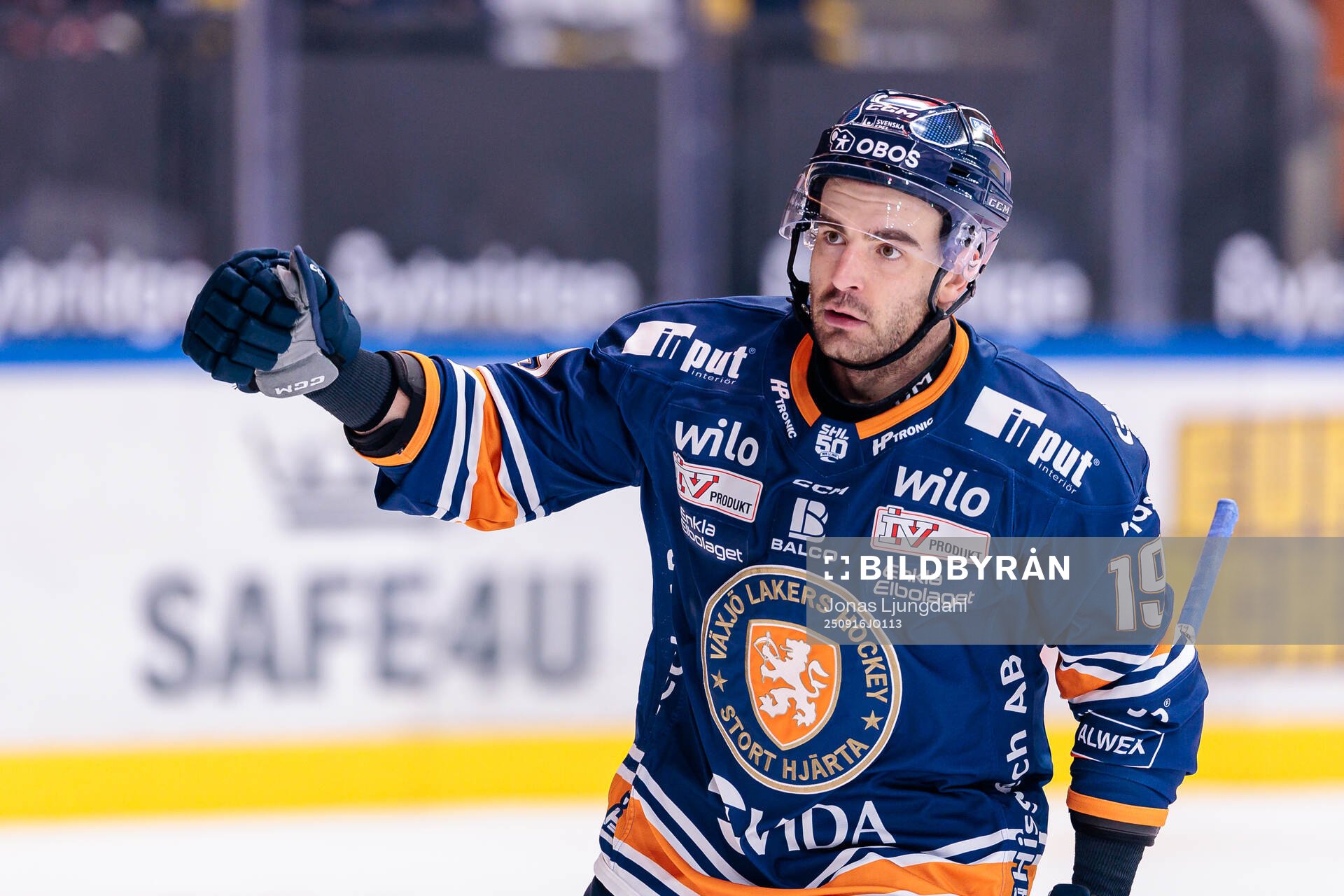 Växjös Reid Gardiner jublar