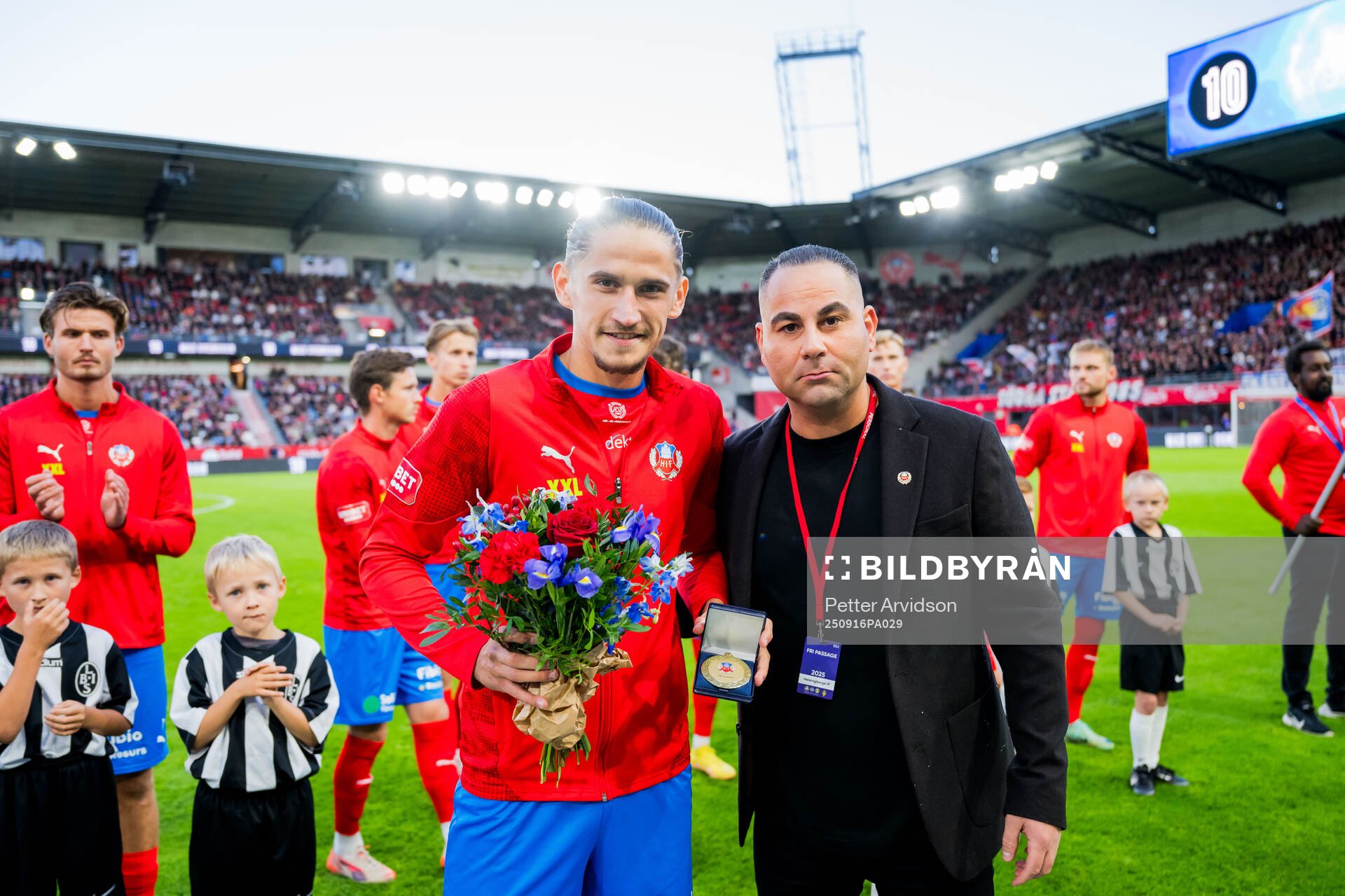 Helsingborgs Ervin Gigovic uppmärksammas för 100 matcher