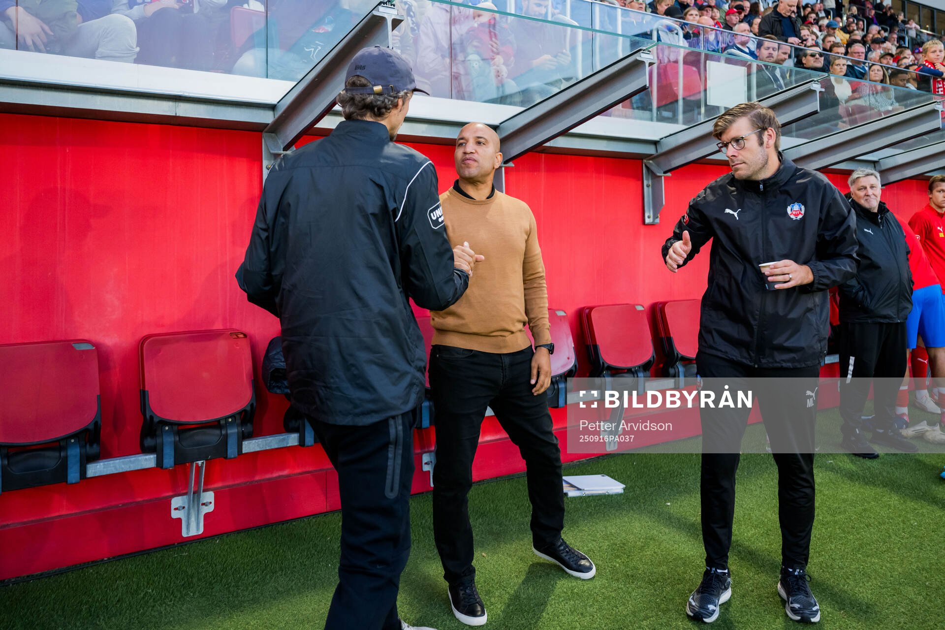 Landskronas tränare Robin Asterhed och Helsingborgs