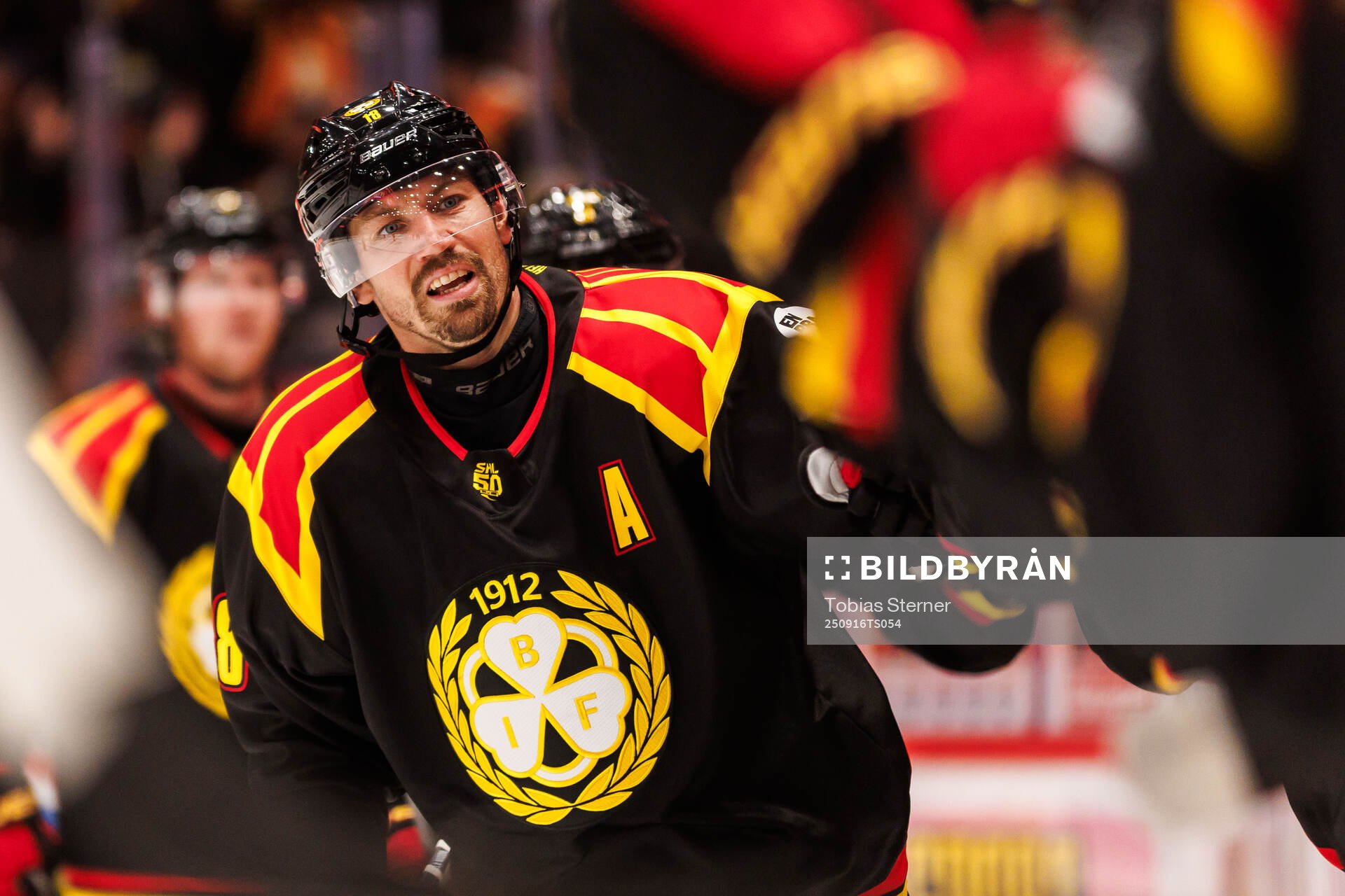 Brynäs Anton Rödin jublar