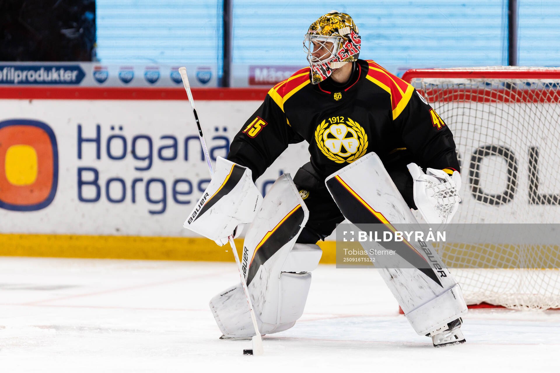 Brynäs målvakt Damian Clara