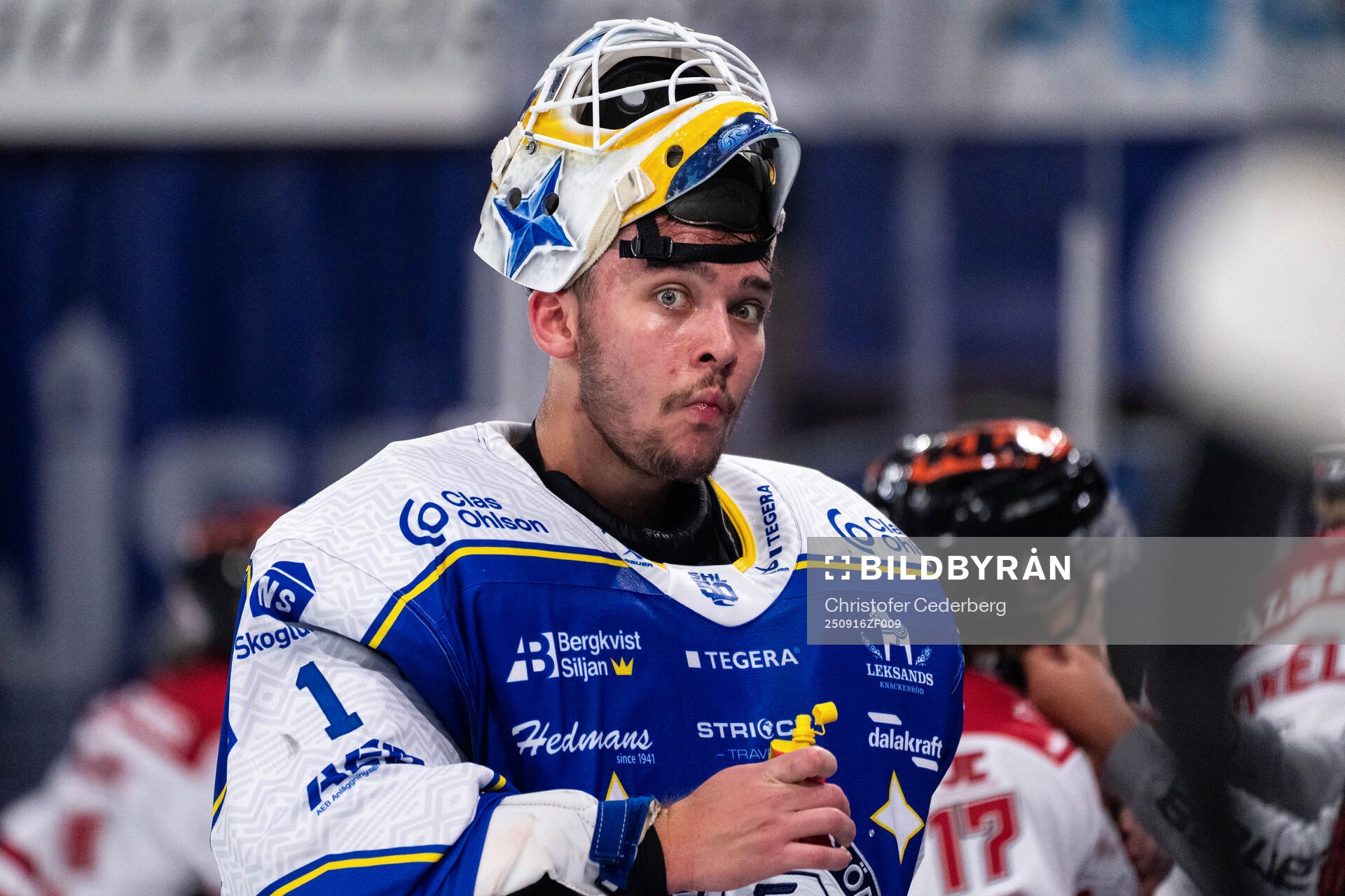 Leksands målvakt Marcus Gidlöf