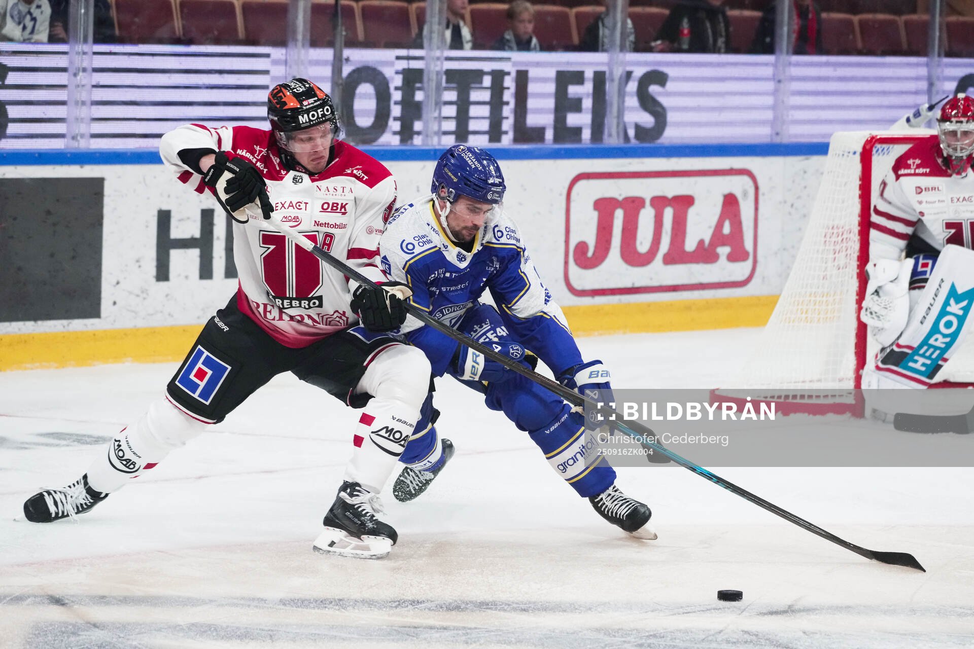 Örebros Gustav Backström och Leksands Gabriel Fortier