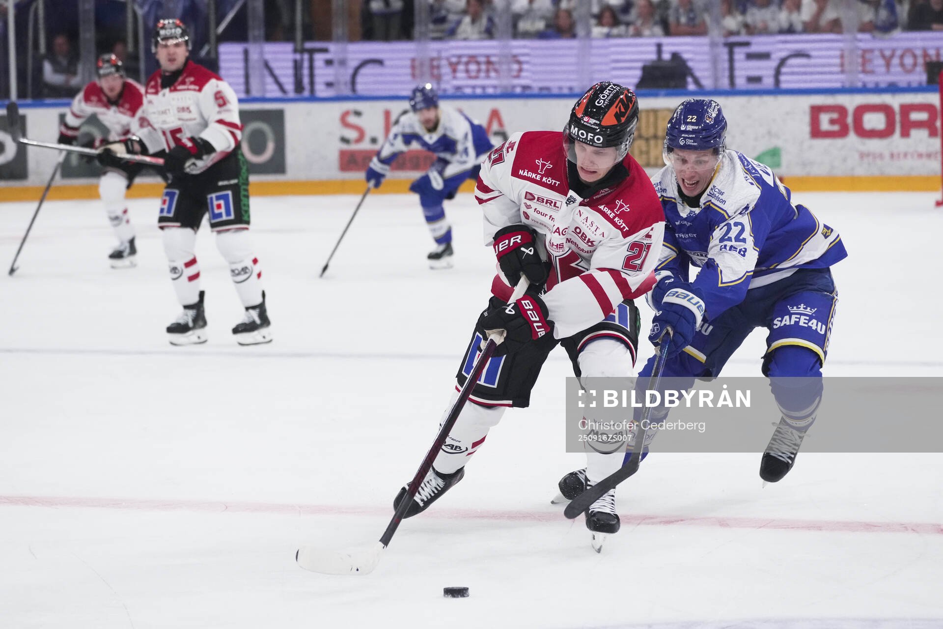 Örebros Patrik Puistola och Leksands Lukas Vejdemo