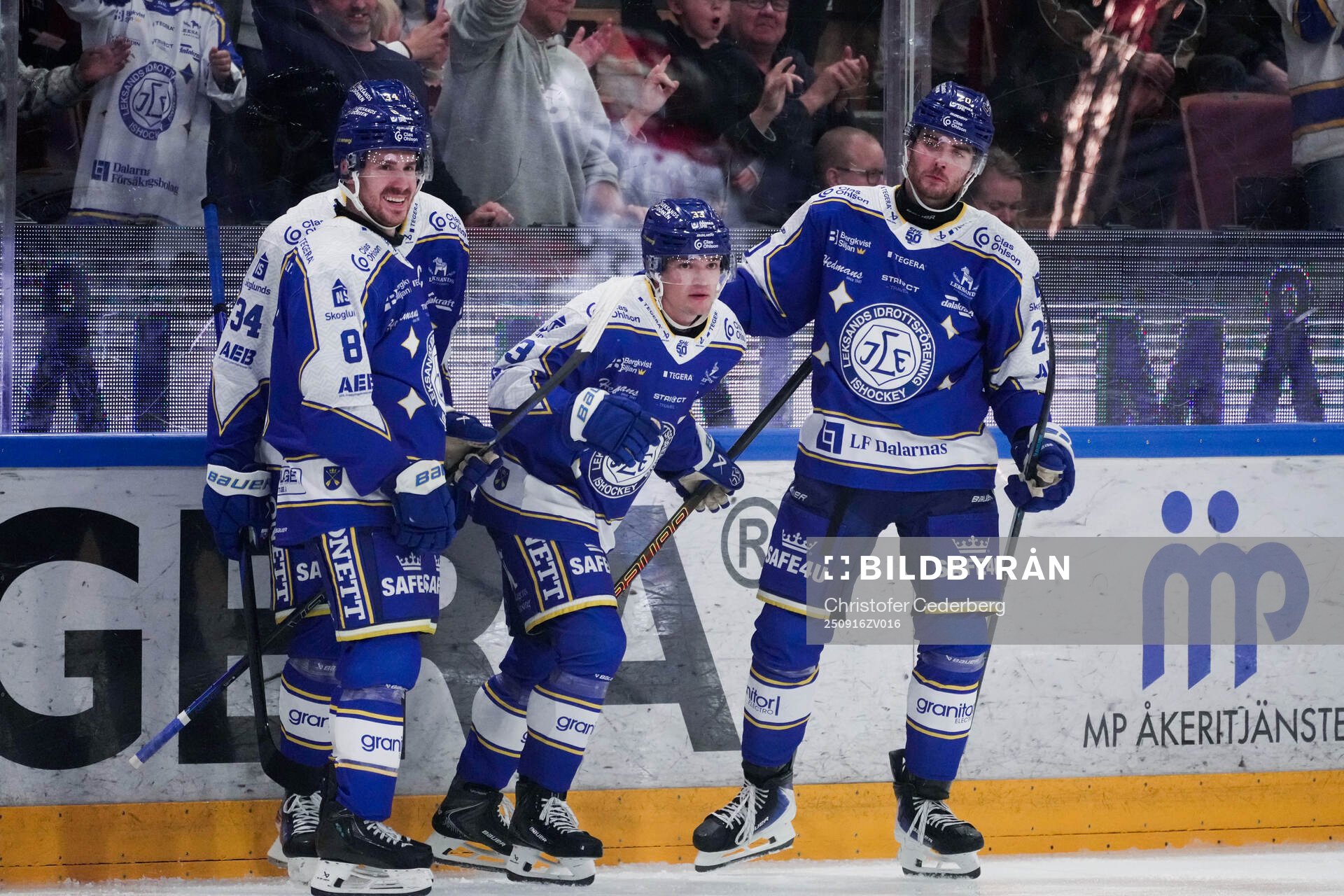 Leksands Olle Strandell jublar