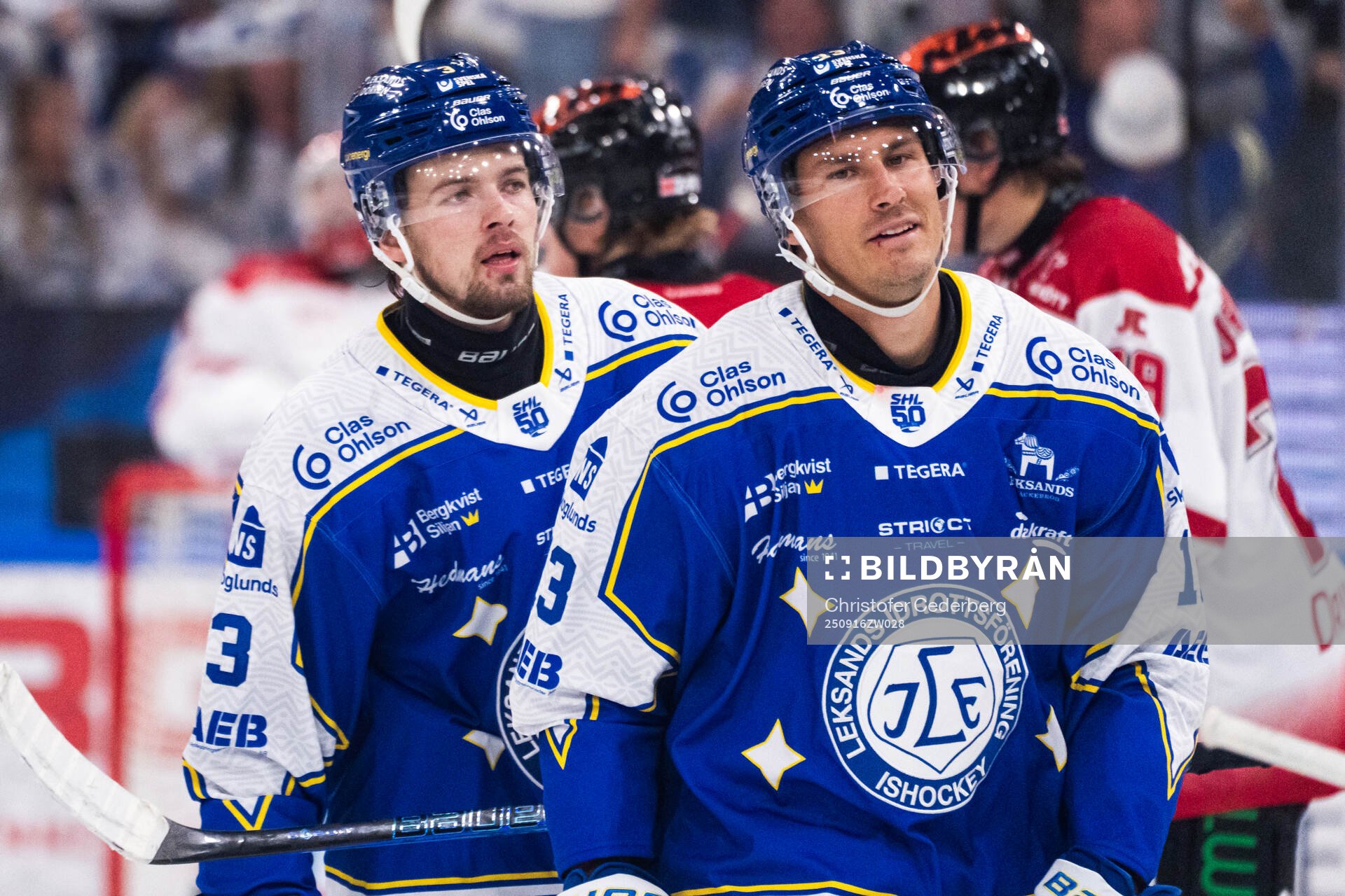 Leksands Olle Strandell jublar 2-2
