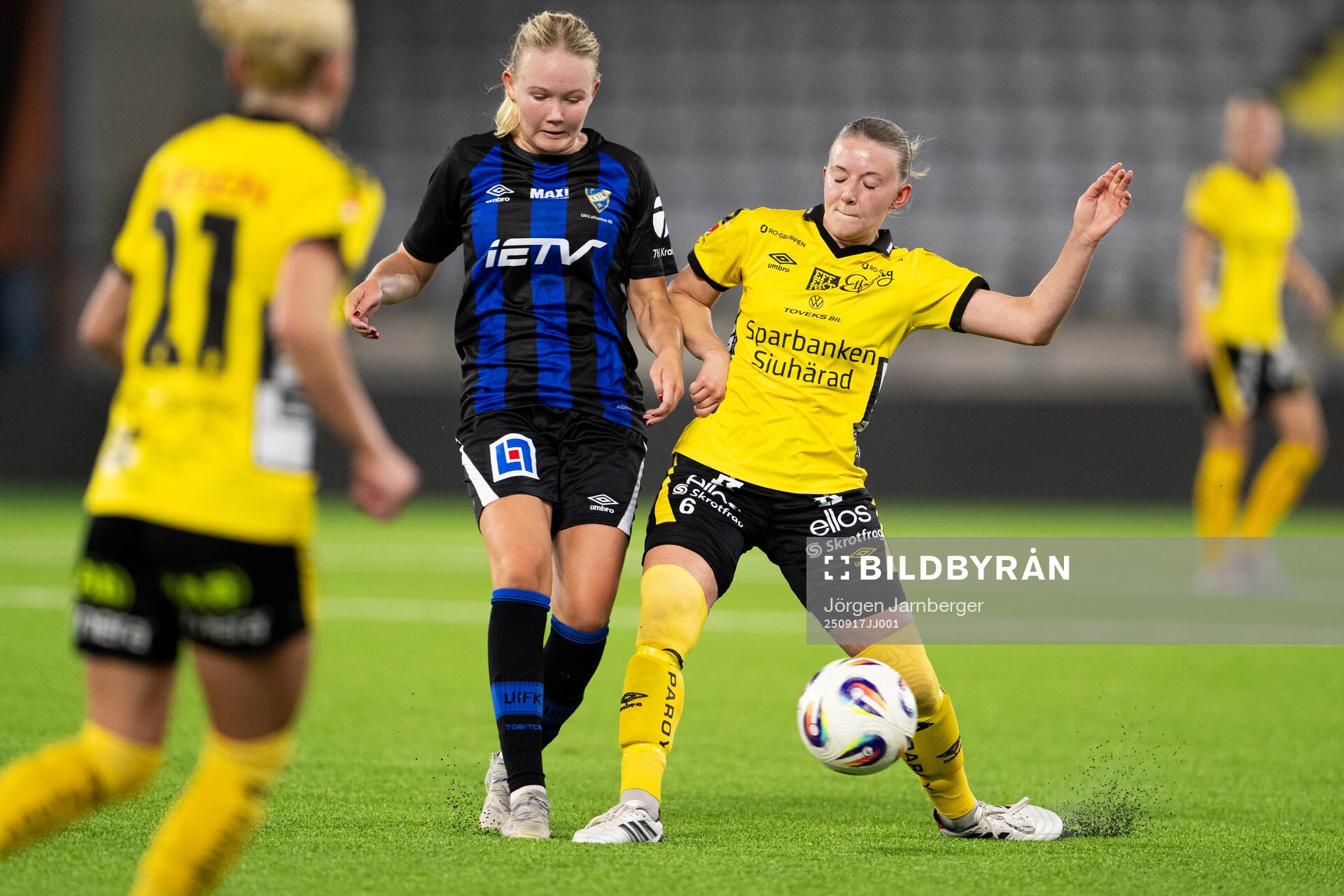 Ulricehamns Kajsa Fransson och Elfsborgs Hanna Gunnarsson