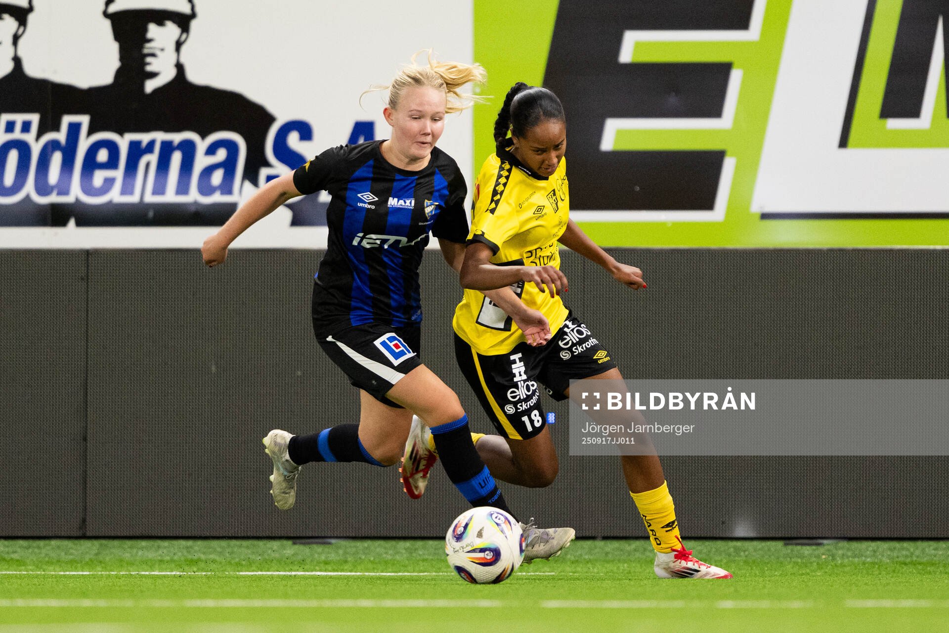 Ulricehamns Kajsa Fransson och Elfsborgs Stella Johansson