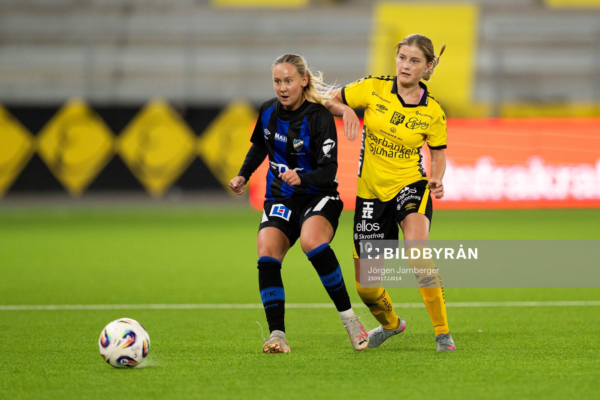 Ulricehamns Hilda Henningsson och Elfsborgs Meja Harrysson