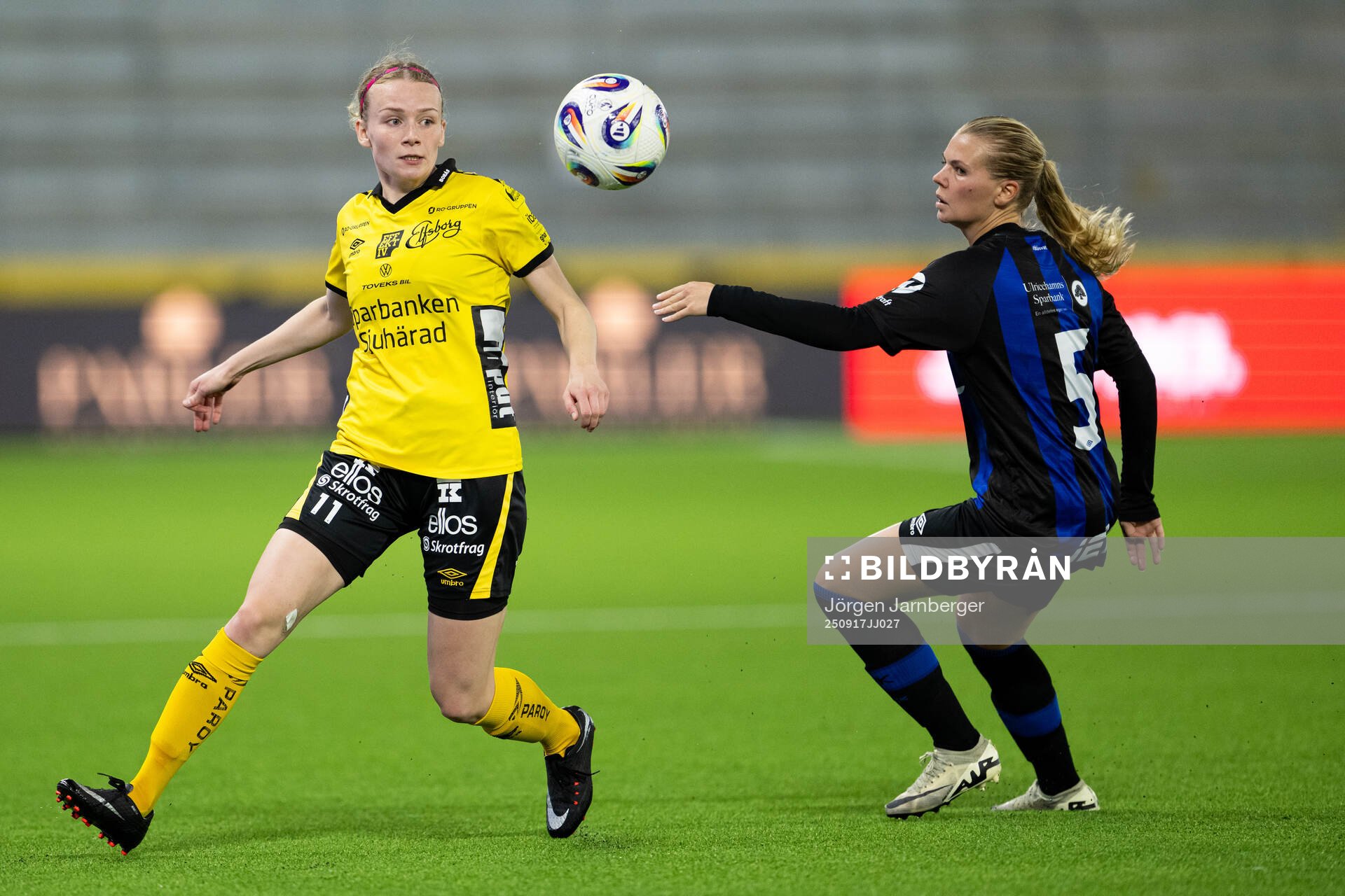 Elfsborgs Leann Nyström och Ulricehamns Clara Sjögren