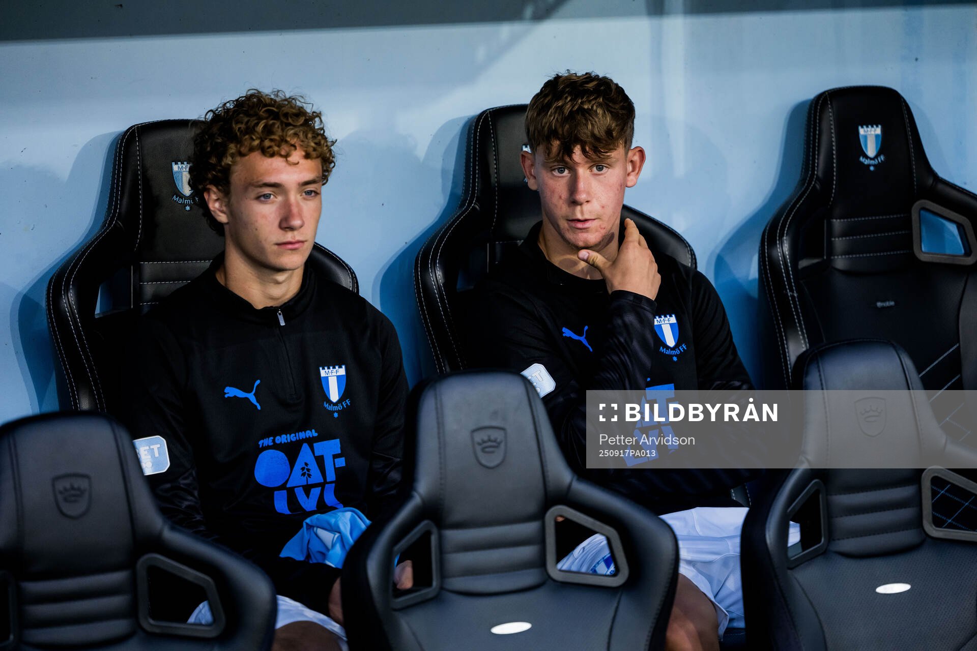 Malmö FFs Anton Höög och Viggo Jeppsson