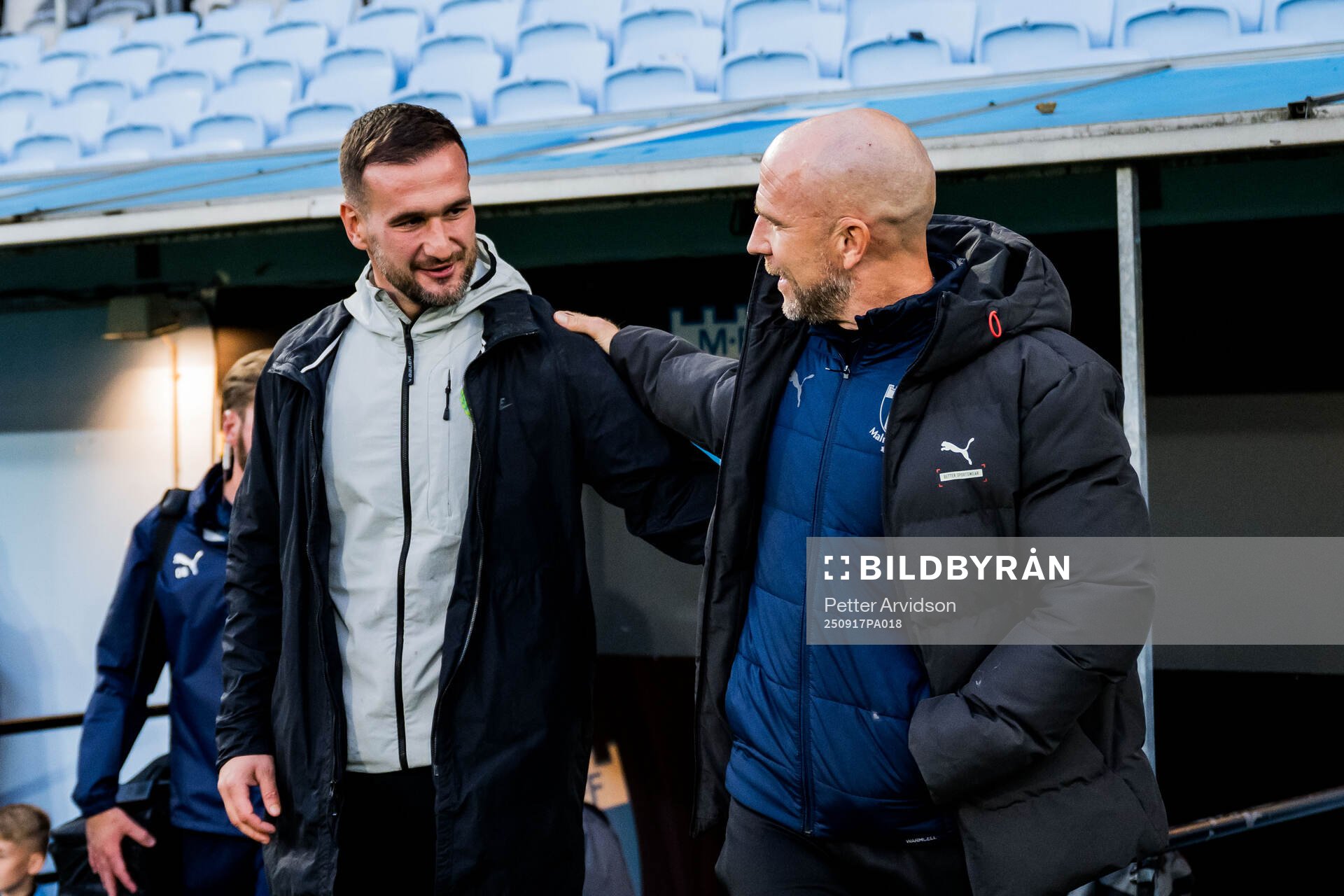 BK Olympics tränare Anes Mravac och Malmö FFs