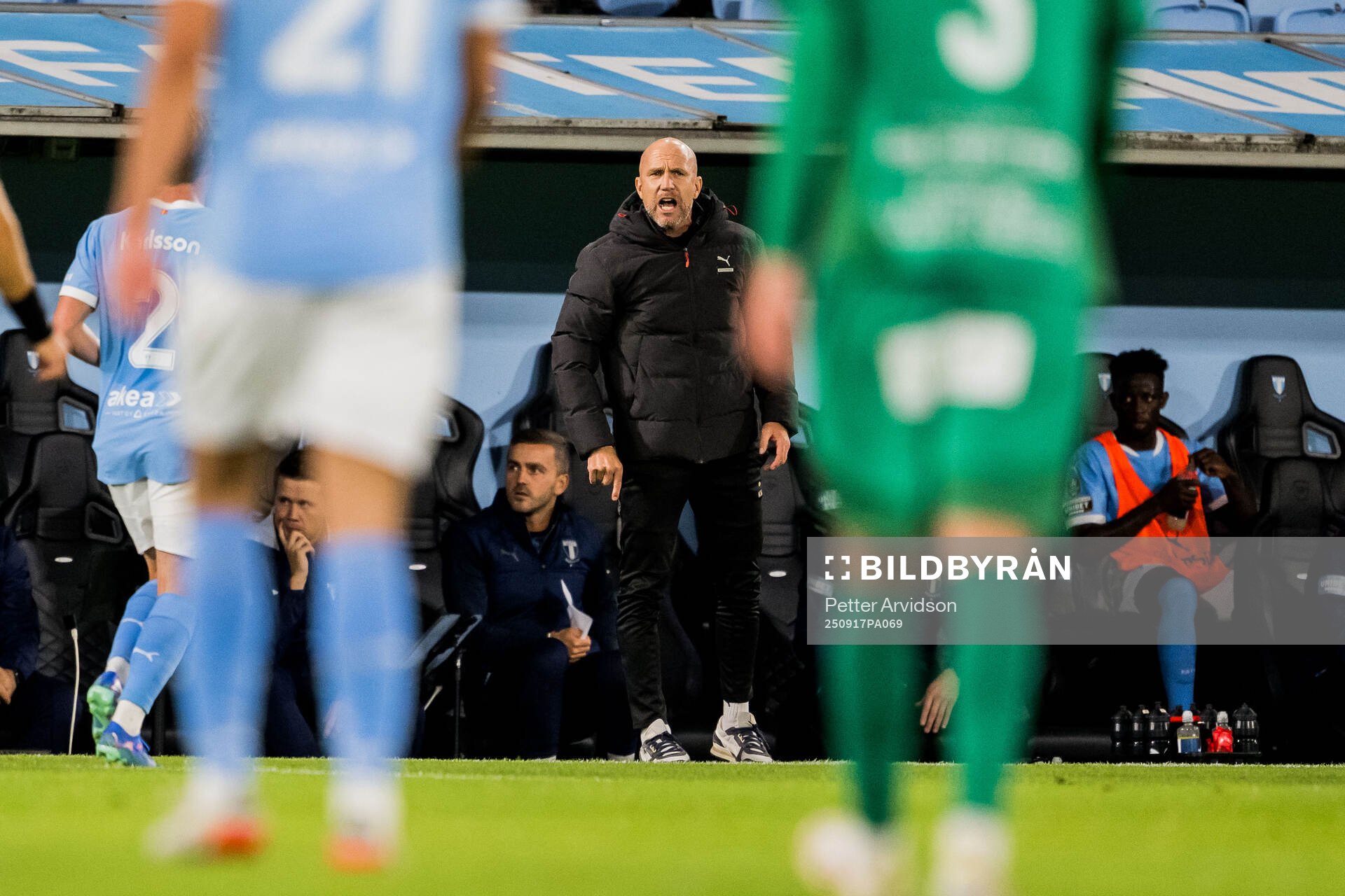Malmö FFs huvudtränare Henrik Rydström