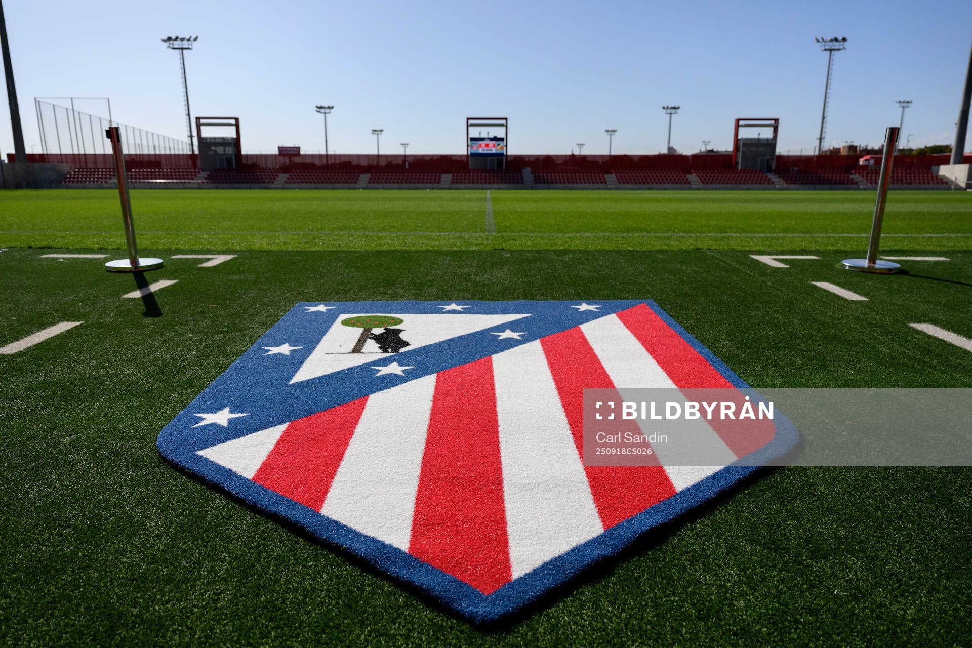 The logo of Atletico Madrid