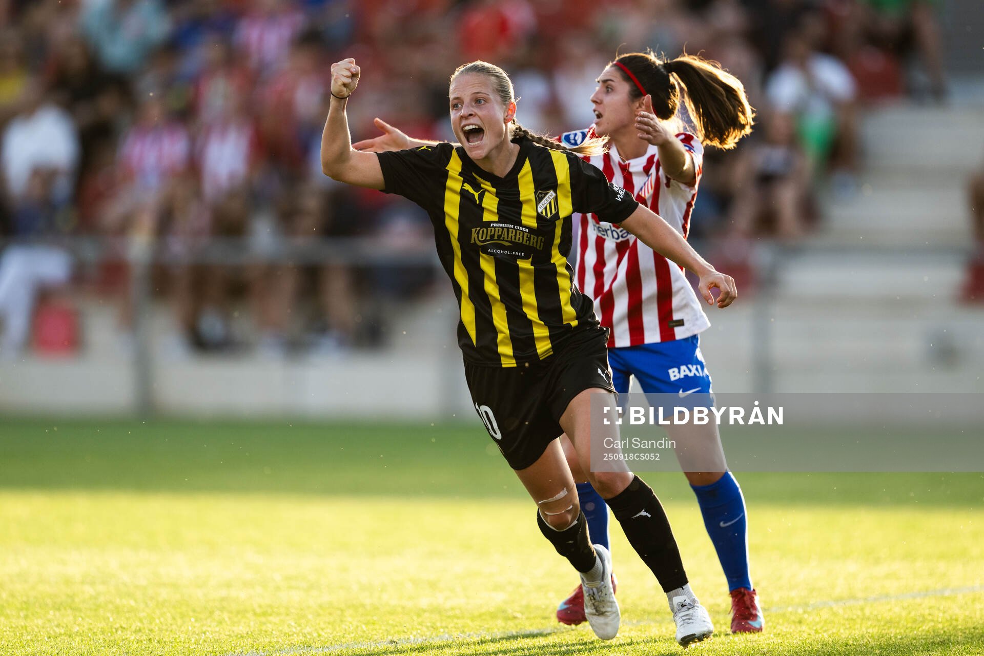 Anna Anvegård of Häcken celebrates