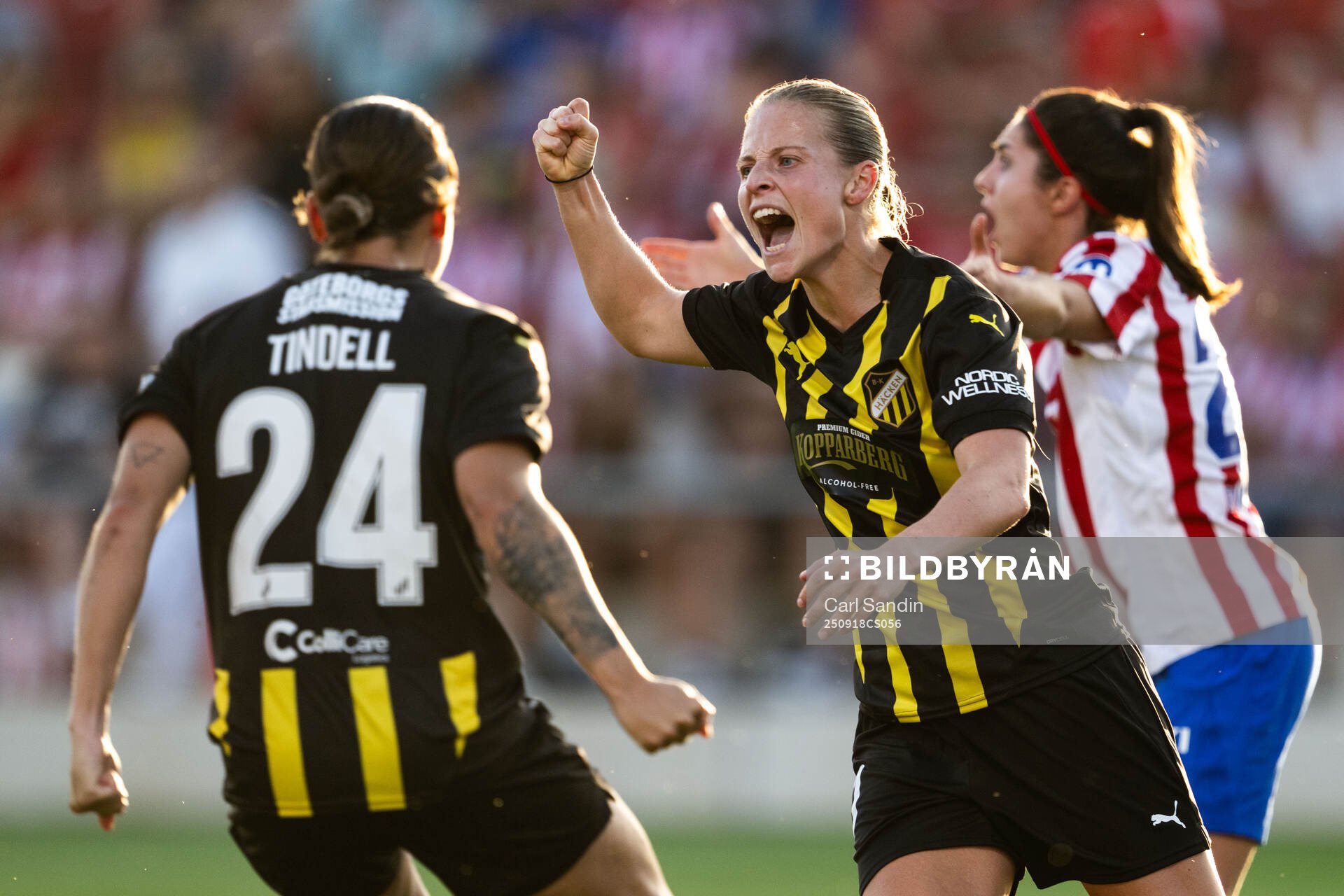 Anna Anvegård of Häcken celebrates