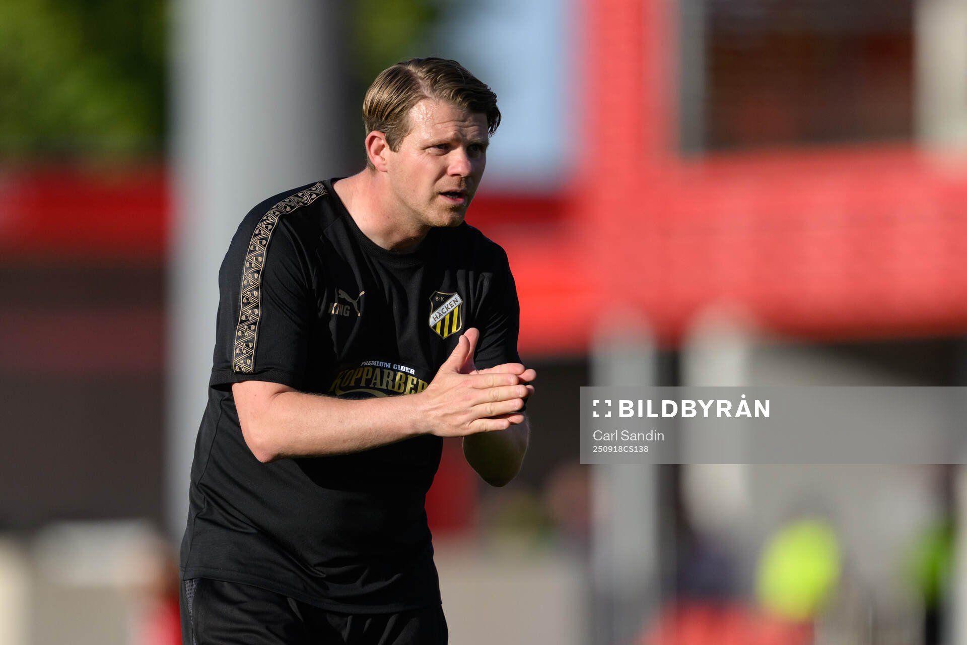 Assistant coach Vigan Berbatovci of Häcken