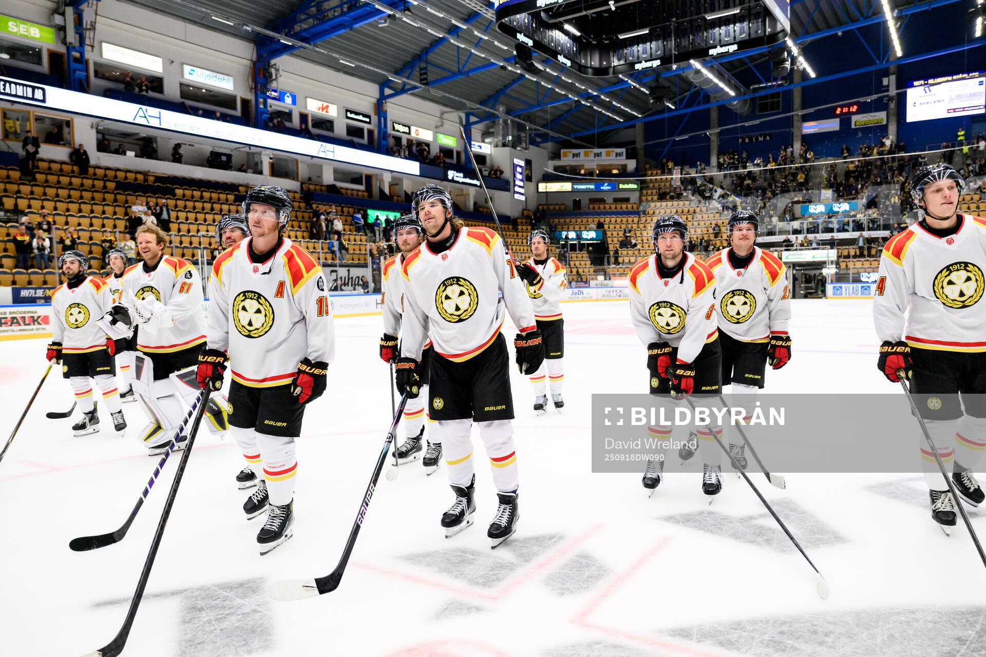 Brynäs spelare jublar