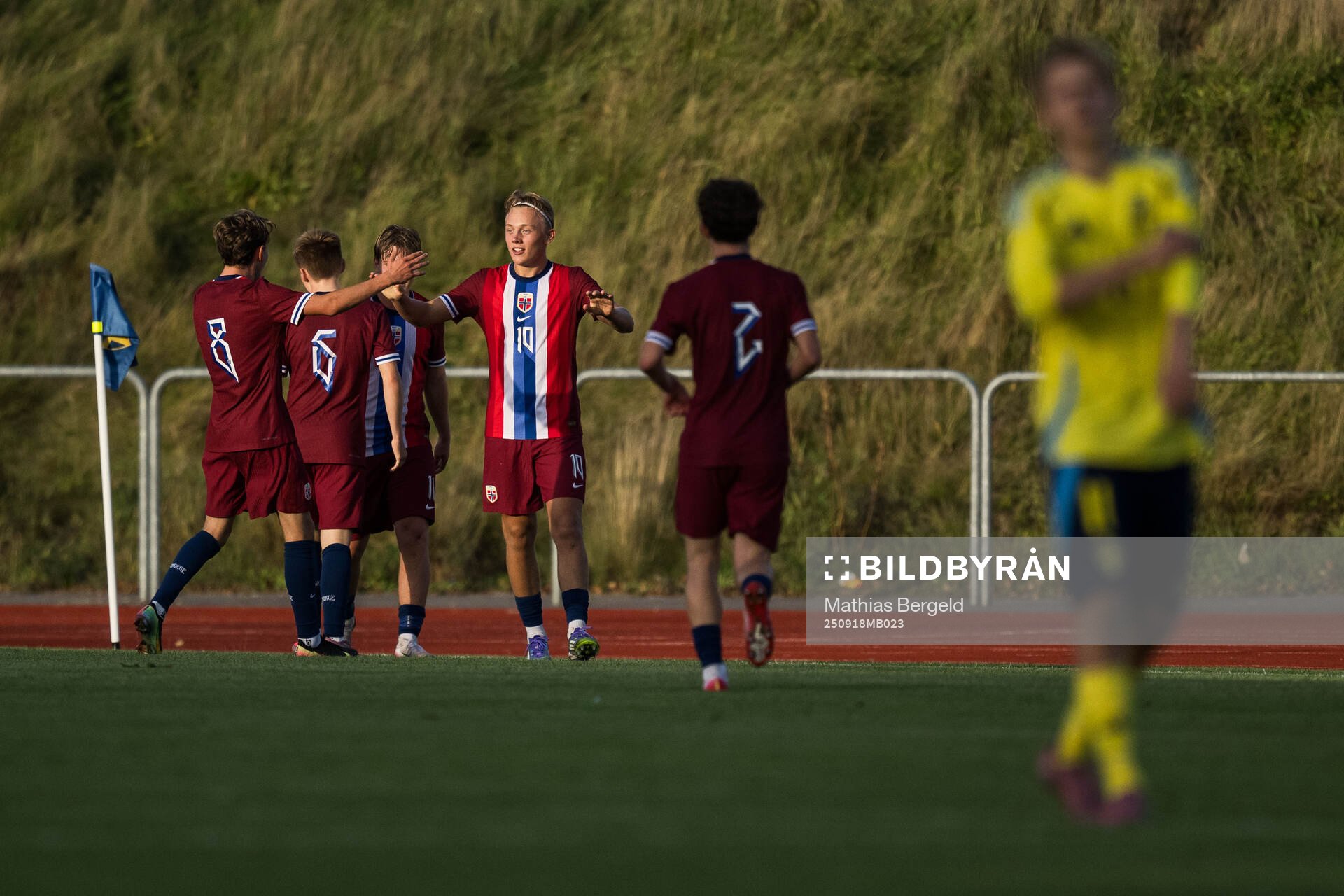 Norges Mats Spiten jublar