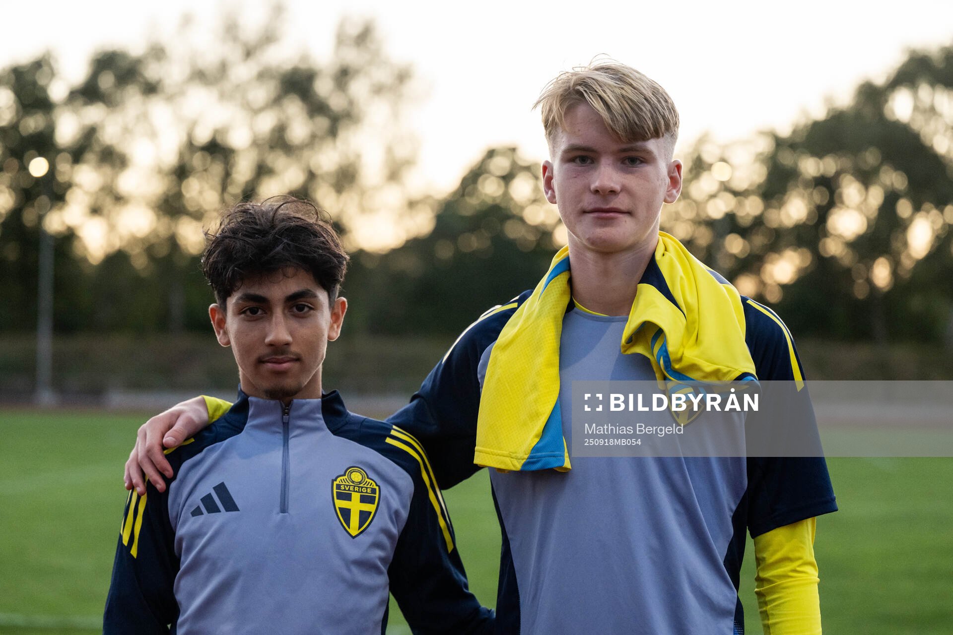 Sveriges Mahmoud Moradi och Vilhelm Karlsson
