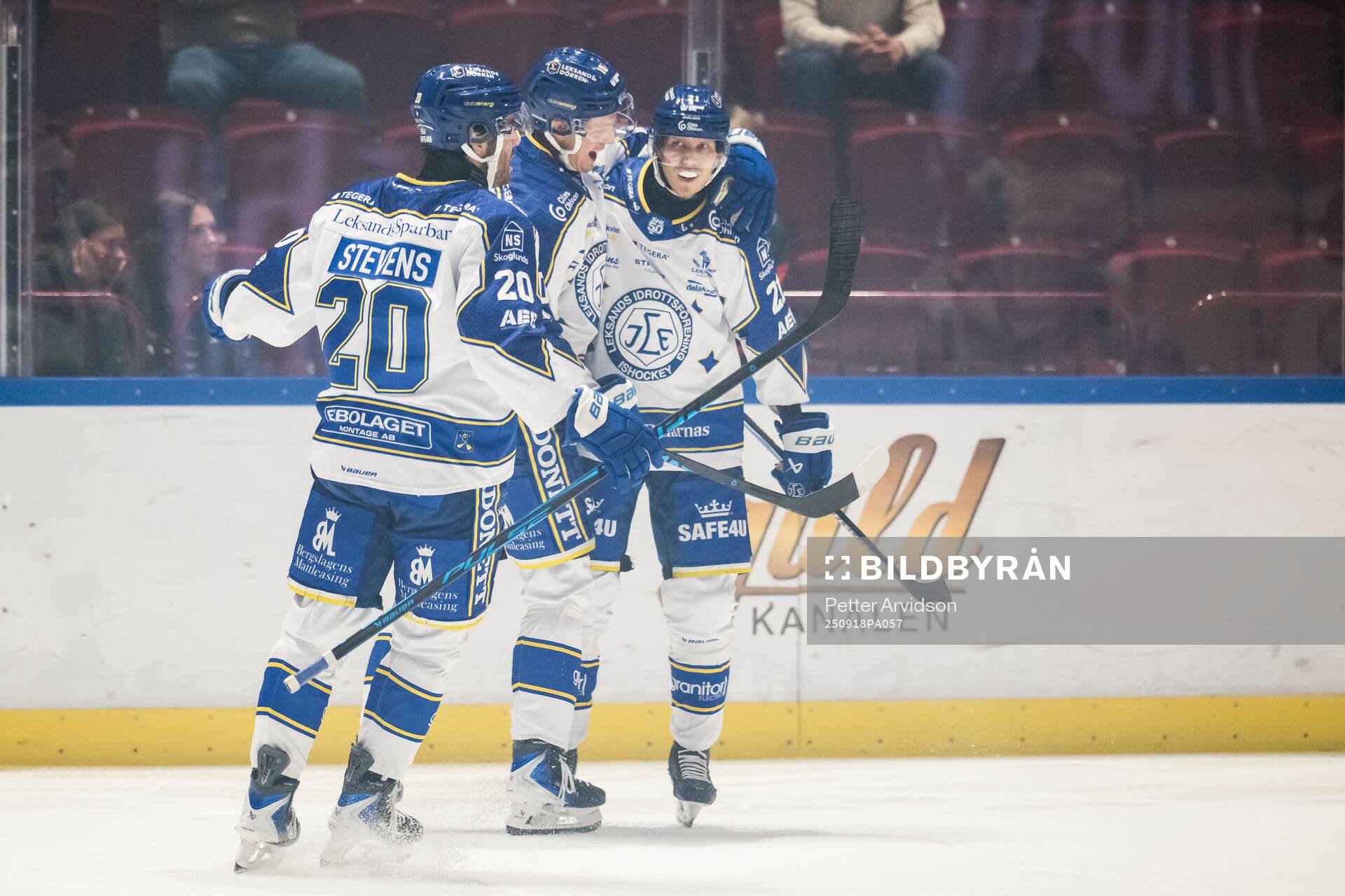 Leksands Nolan Stevens, Anton Johansson och Joonas Lyytinen