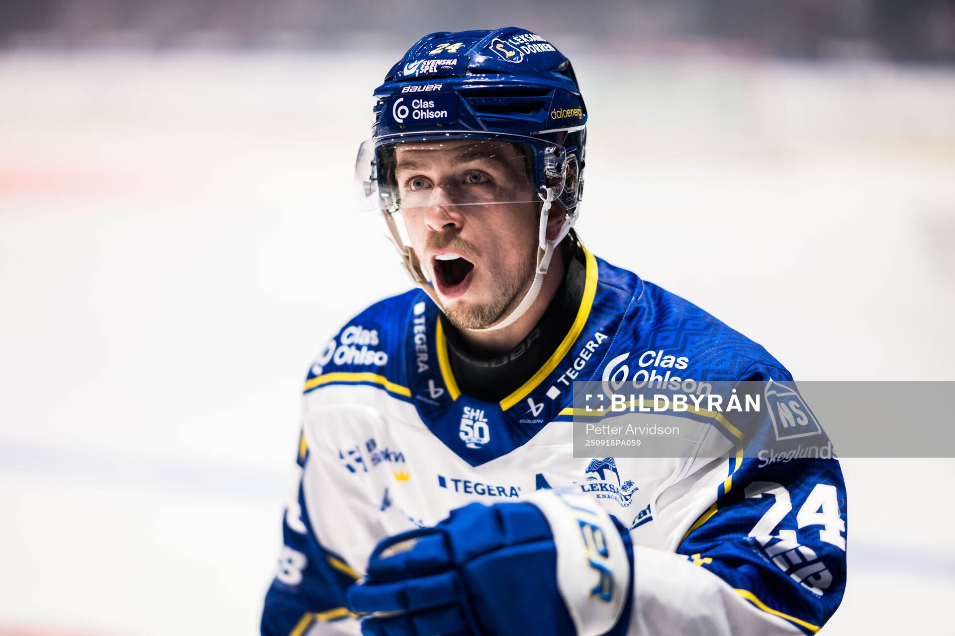 Leksands Arvid Eljas jublar