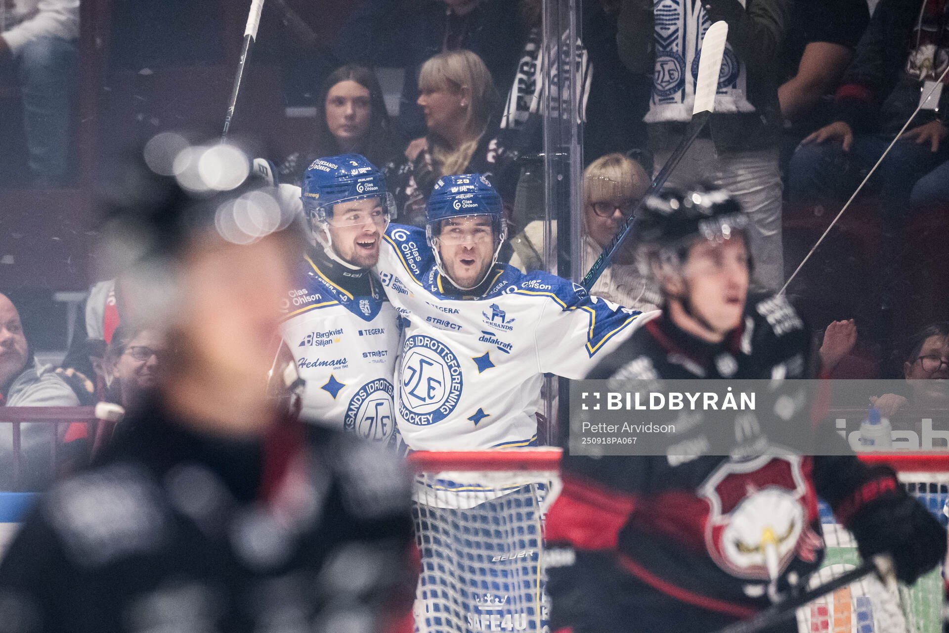Leksands Fred Nilsson och Michael Lindqvist jublar