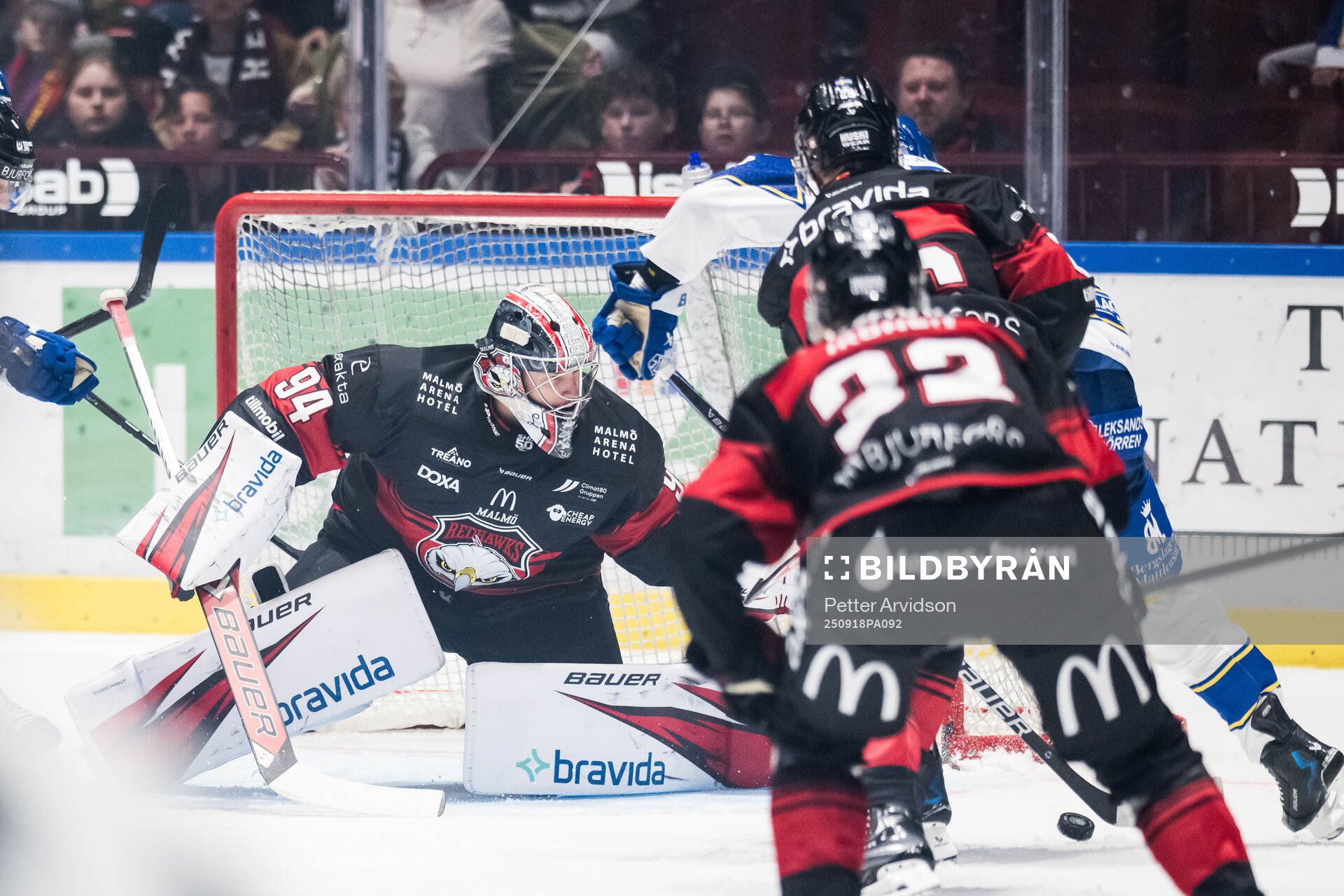 Malmö Redhawks målvakt Marek Langhamer