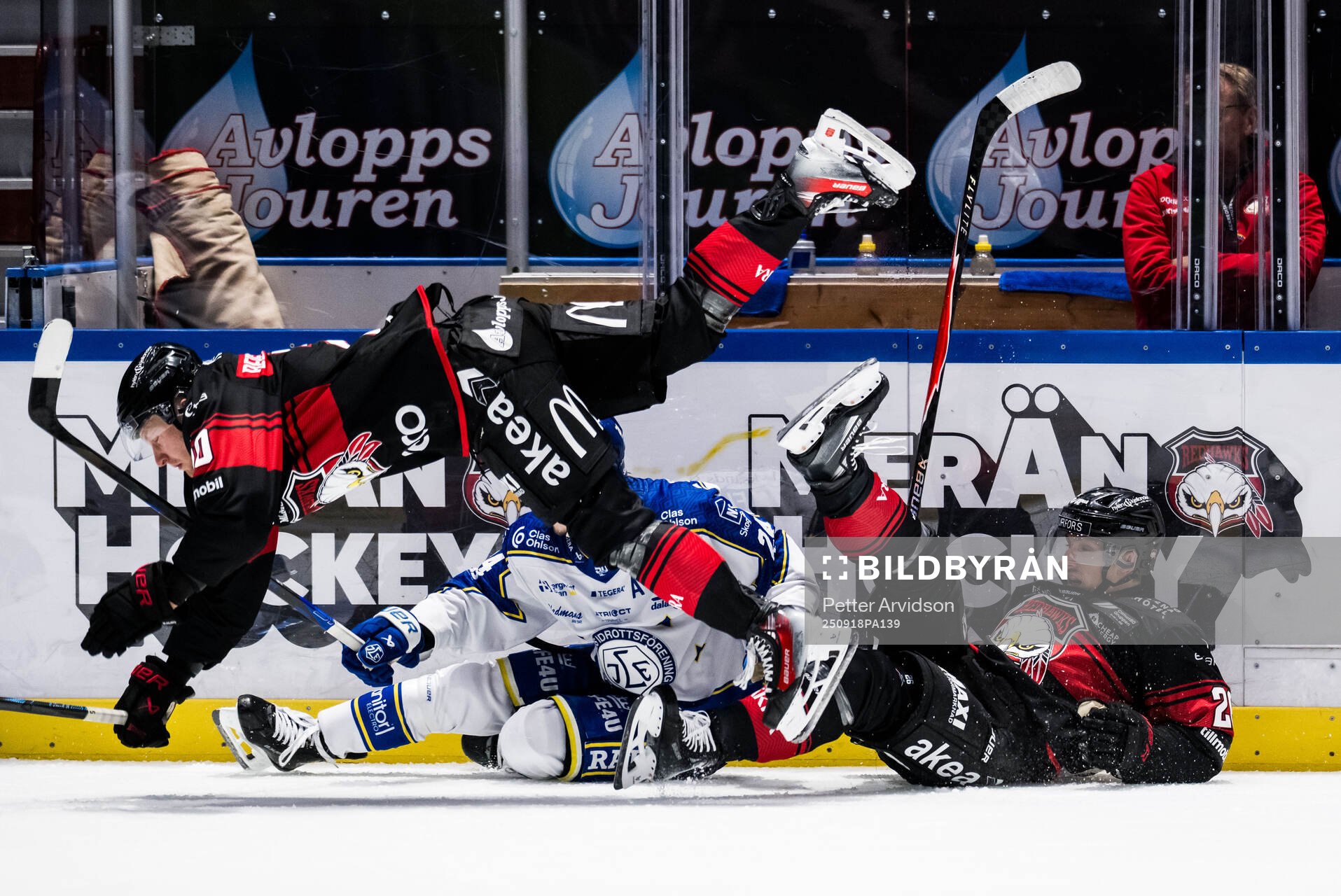 Malmö Redhawks Thomas Berg Paulsen och Leksands Arvid